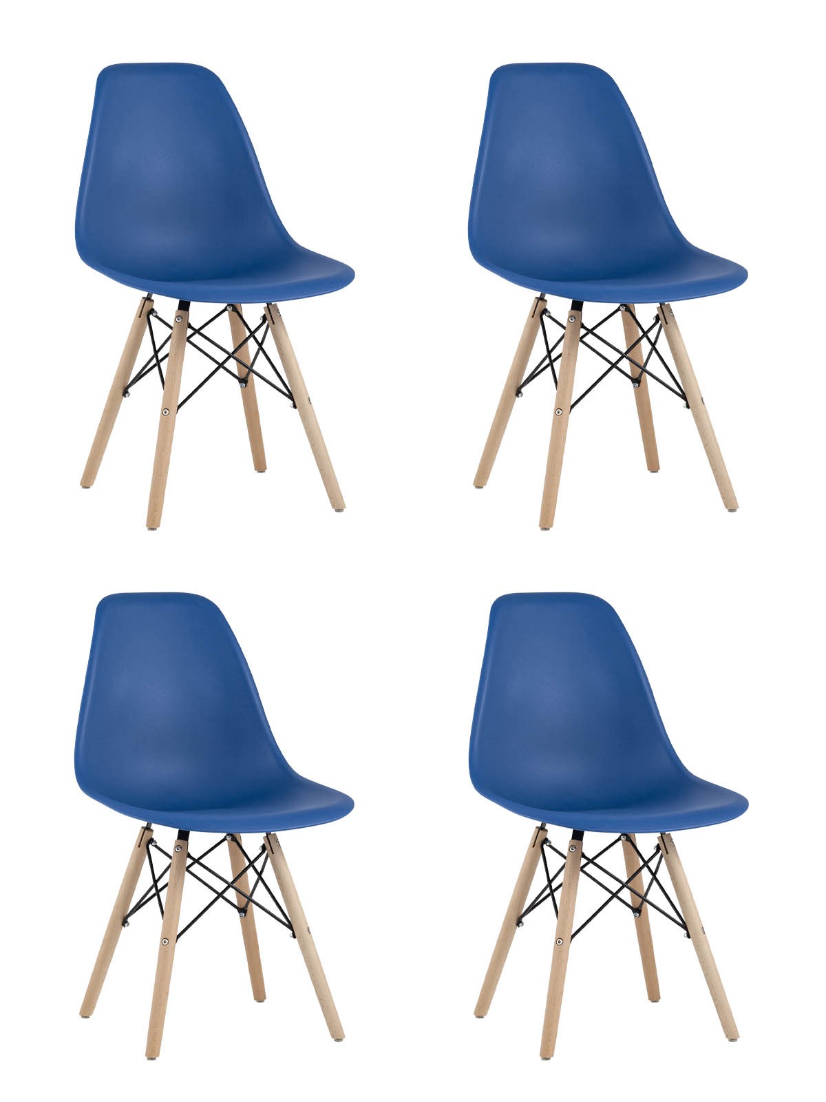 Комплект стульев Stool Group Style DSW Y801-V SEAT navy x4