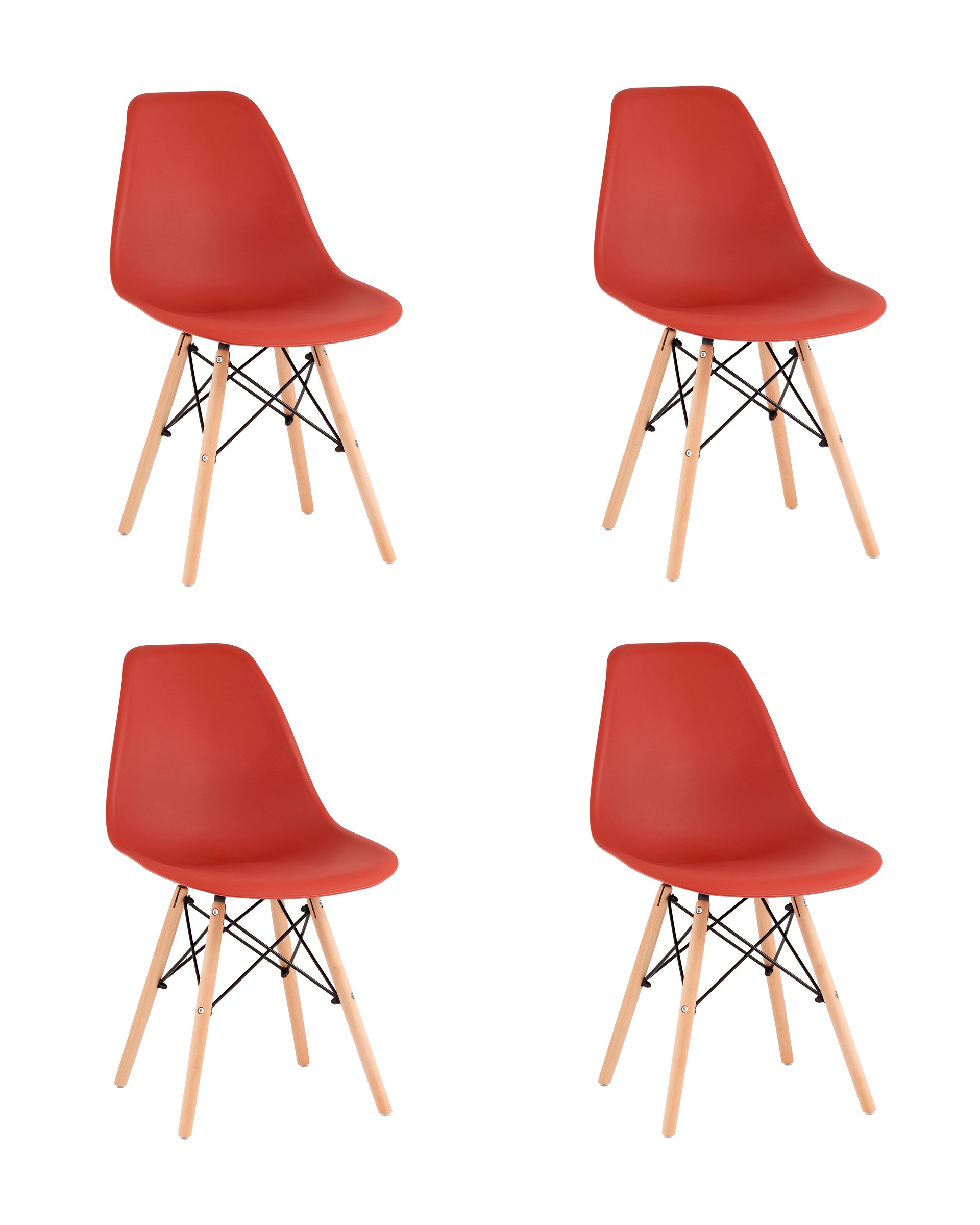 Комплект стульев Stool Group DSW Y801-V SEAT terracotta X4