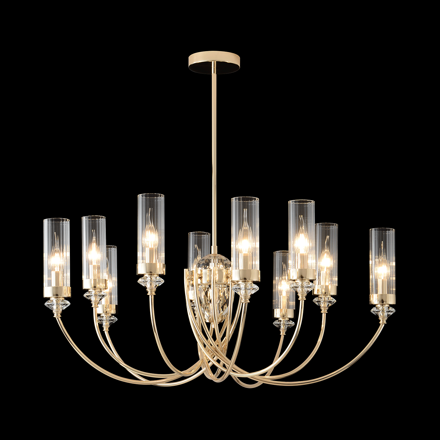 Люстра на штанге Crystal Lux Secret SECRET SP10 GOLD