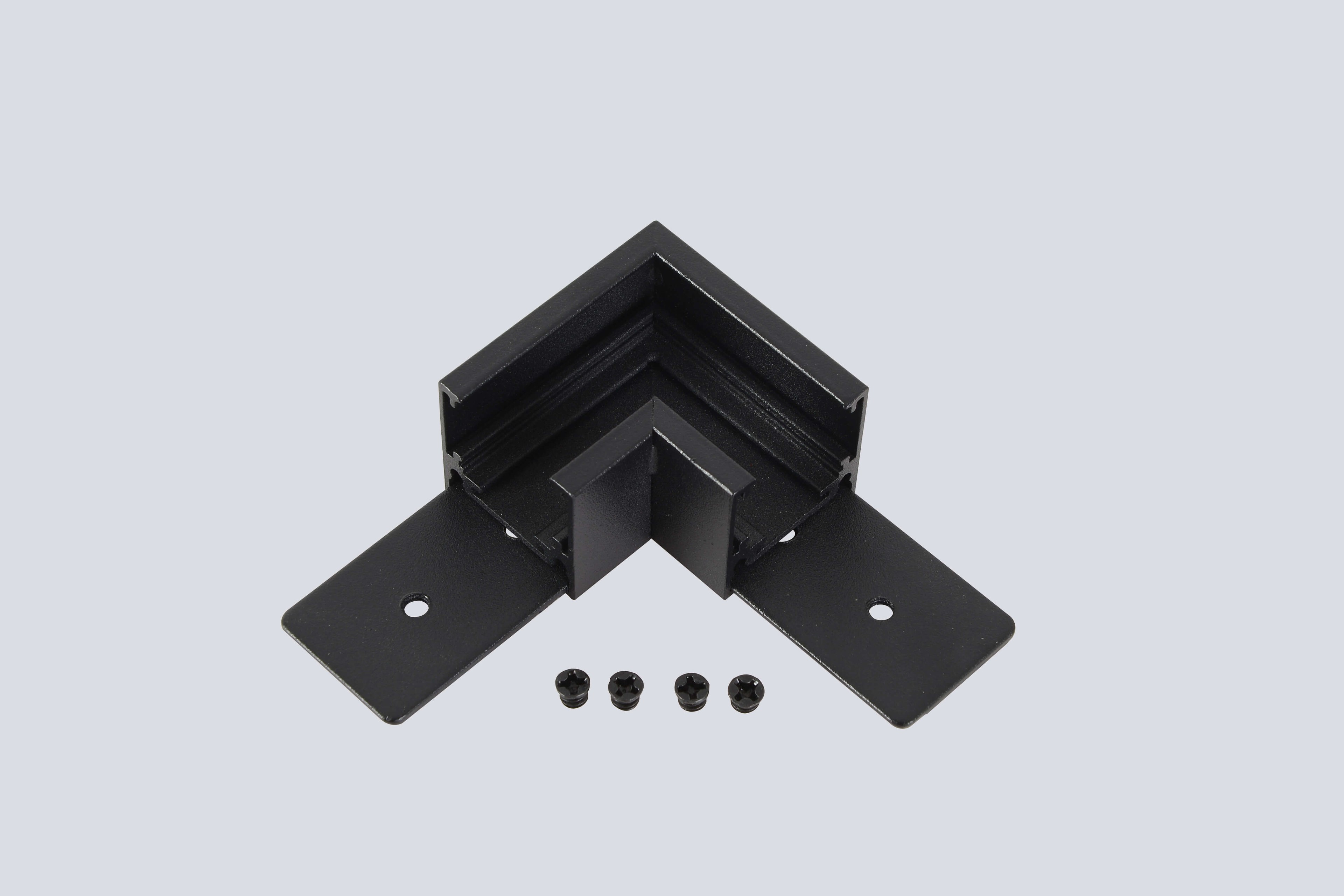 Соединитель для магнитного накладного шинопровода угловой Crystal Lux Space easy CLT 0.214 04 BL