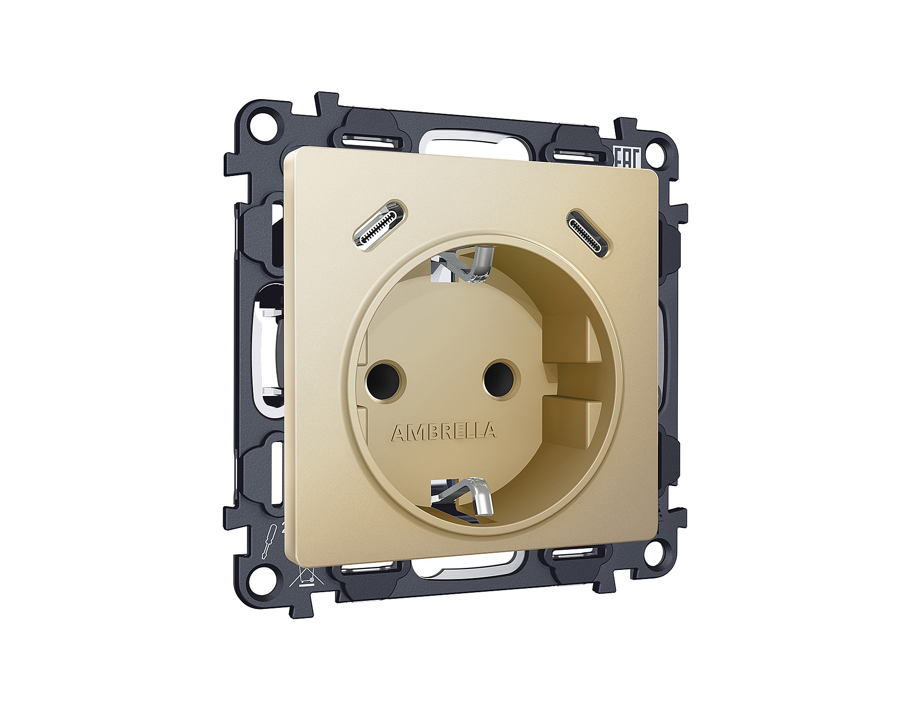 Розетка Ambrella Volt ALFA MA610510