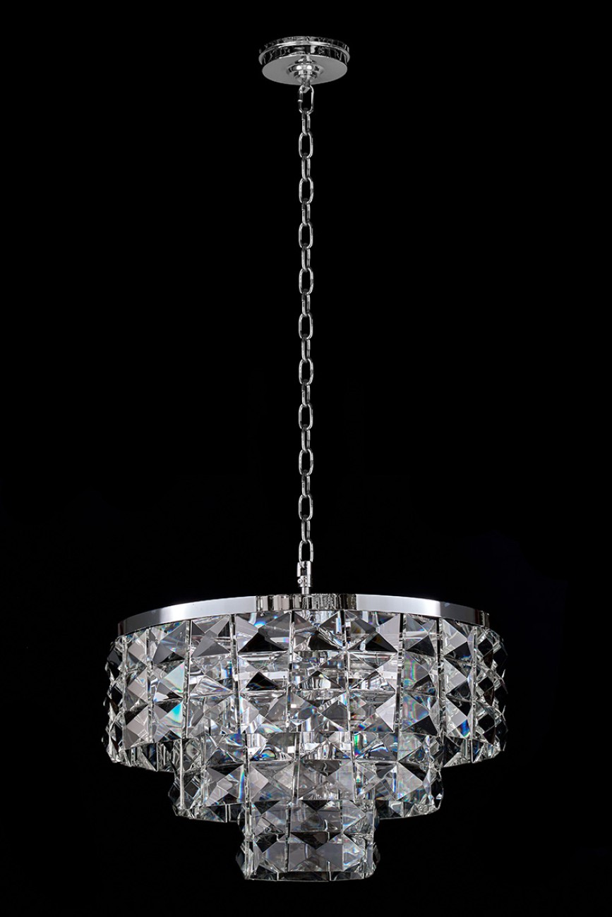 Подвесная люстра LEON Cristal LE3003/600 CH