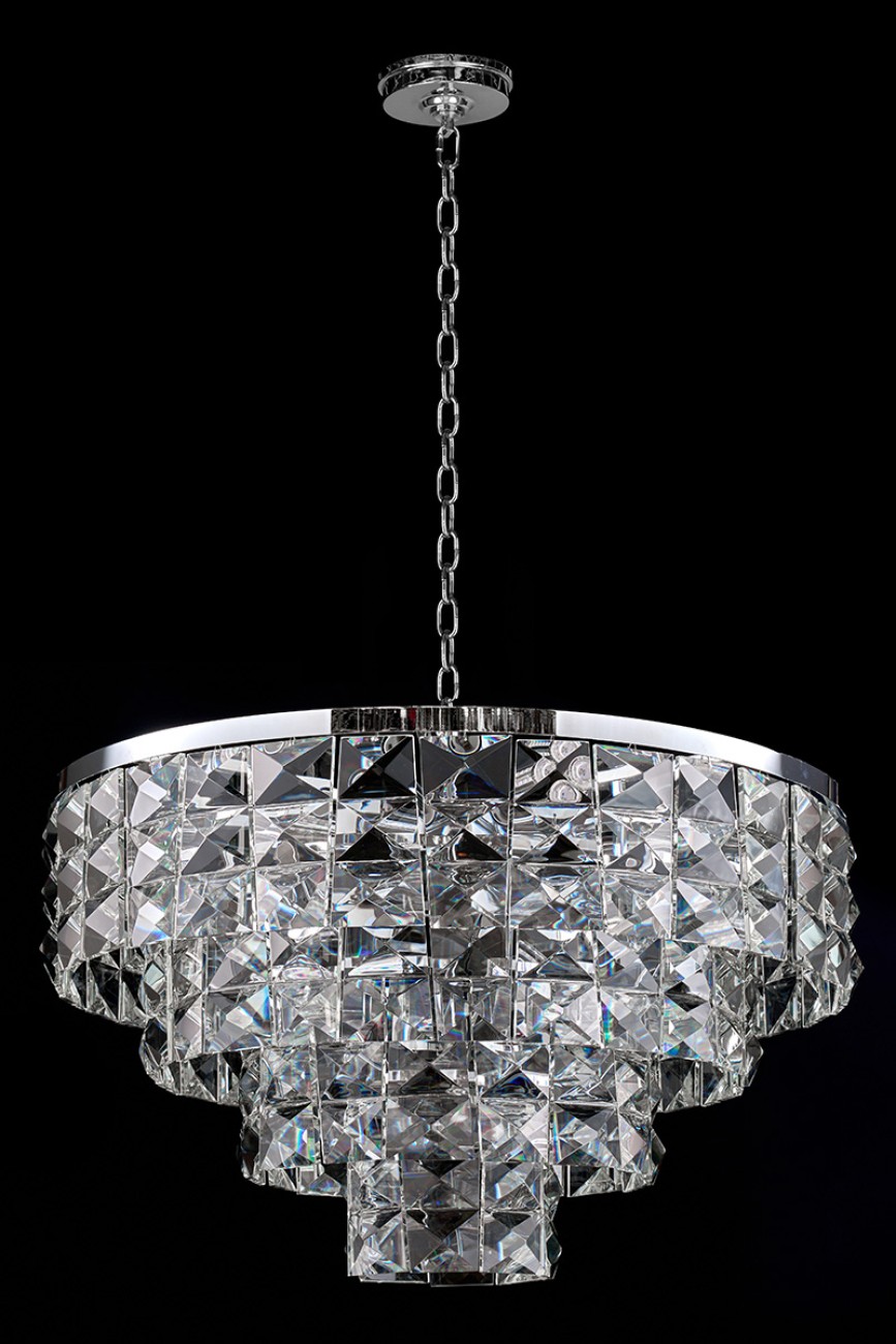 Подвесная люстра LEON Cristal LE3003/800 CH