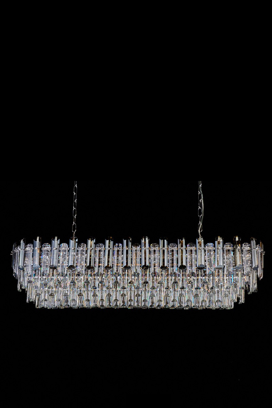 Подвесная люстра LEON Jacqueline LE7161/1200L CH/GR