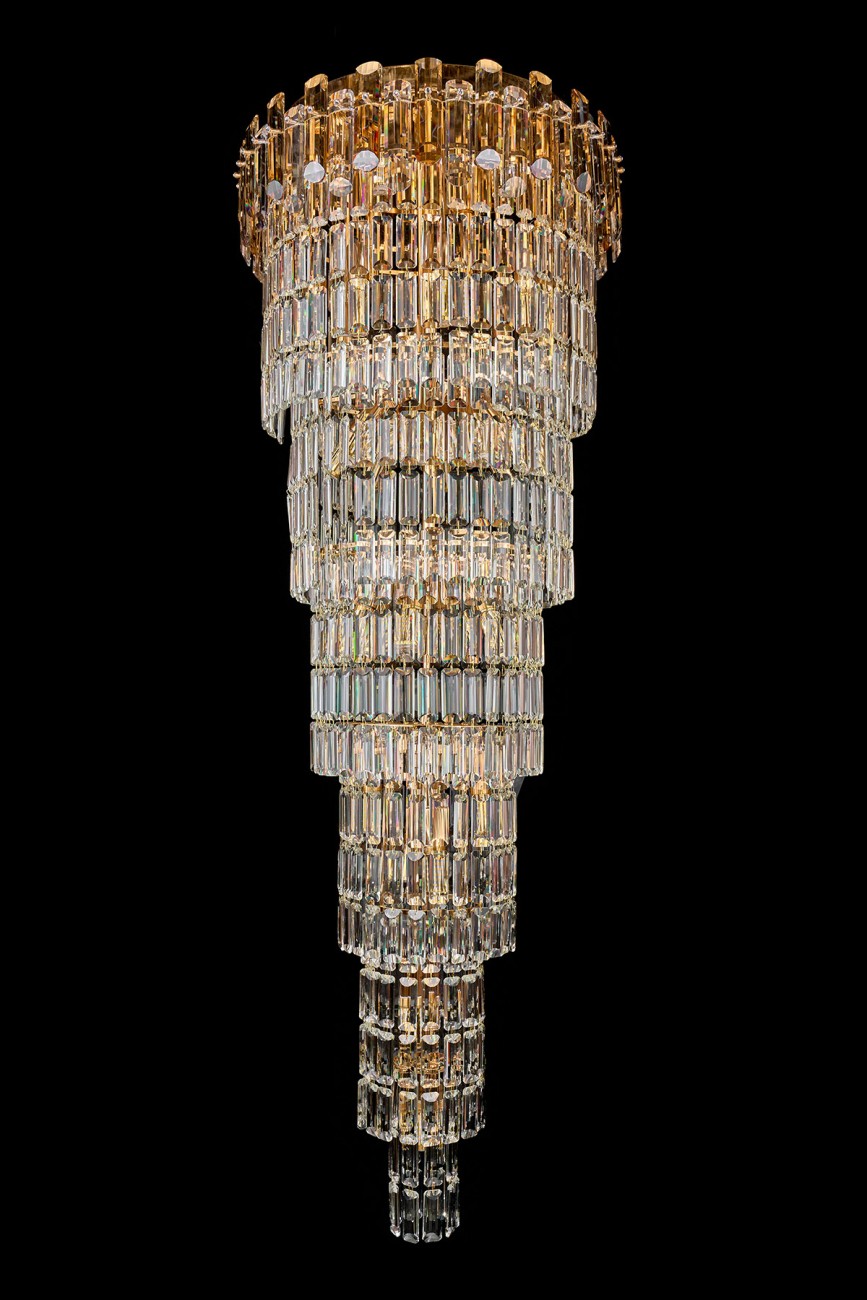 Люстра каскадная LEON Jacqueline LE7161/1700 GD/SH