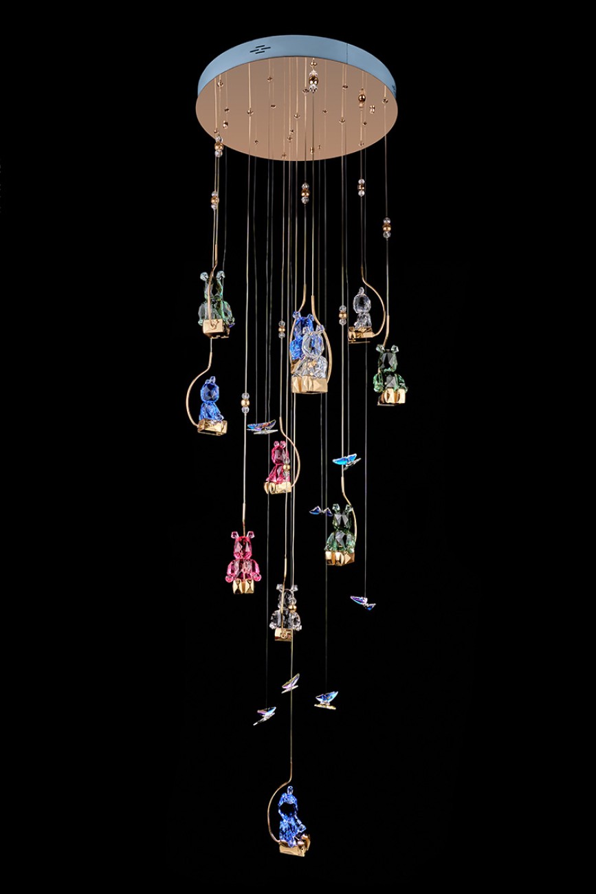 Люстра каскадная LEON Sophie LE1077/2800 GD