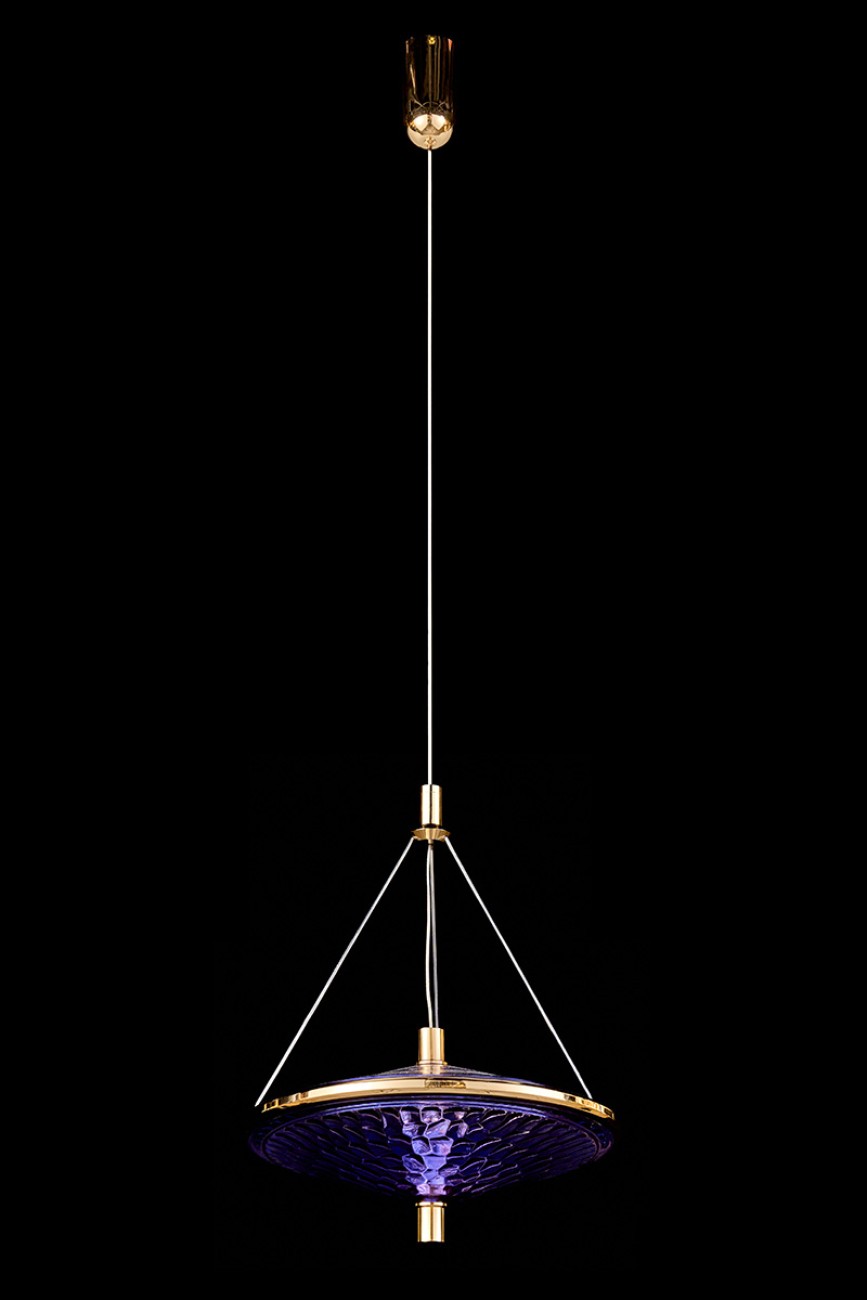 Светильник подвесной LEON Chantale LE3027/1S GD/BL