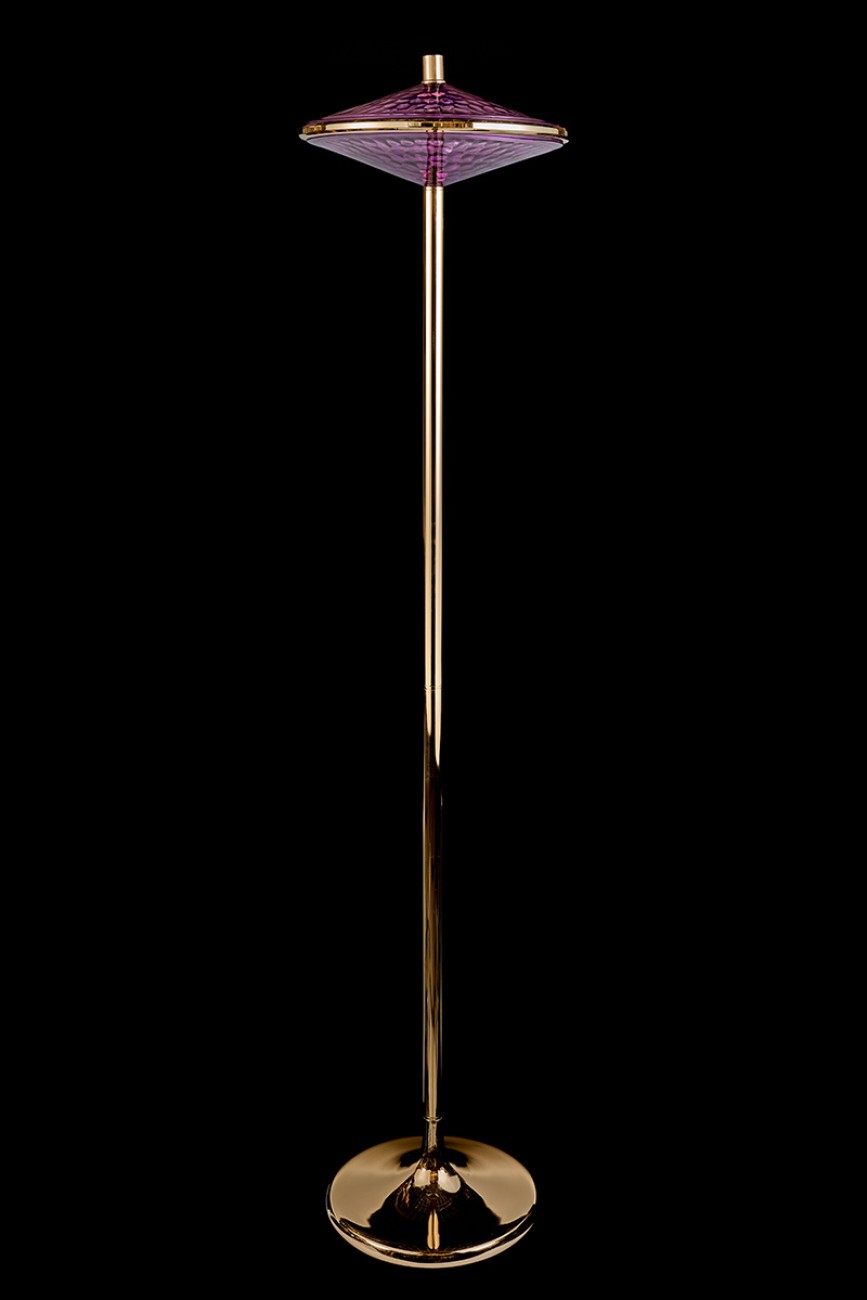 Торшер LEON Chantale LE3027/1F GD/PU