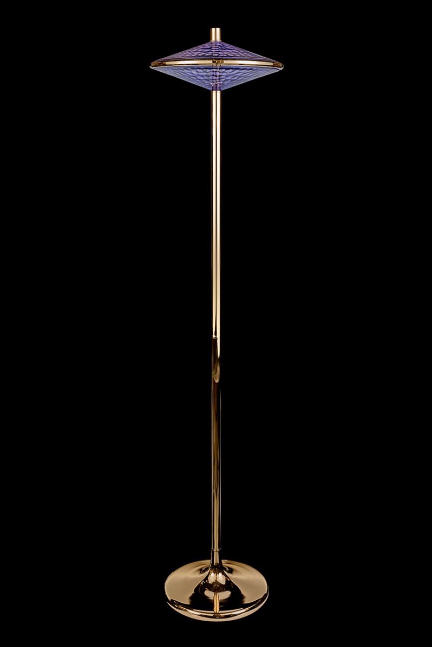 Торшер LEON Chantale LE3027/1F GD/BL