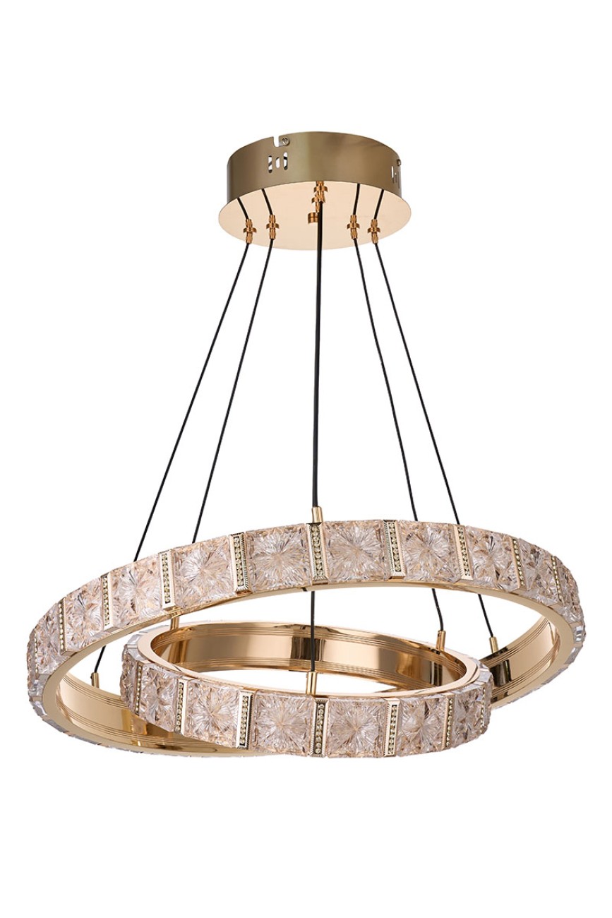 Подвесная люстра LEON Dore LE7736/QA600+390 GD