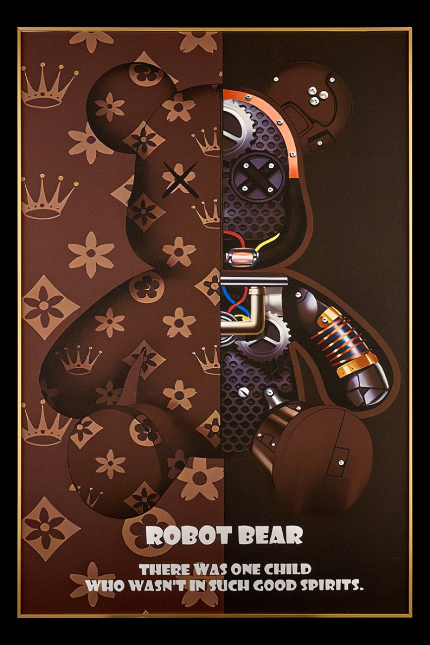 Картина настенная Teona Decor Robot Bear TD102