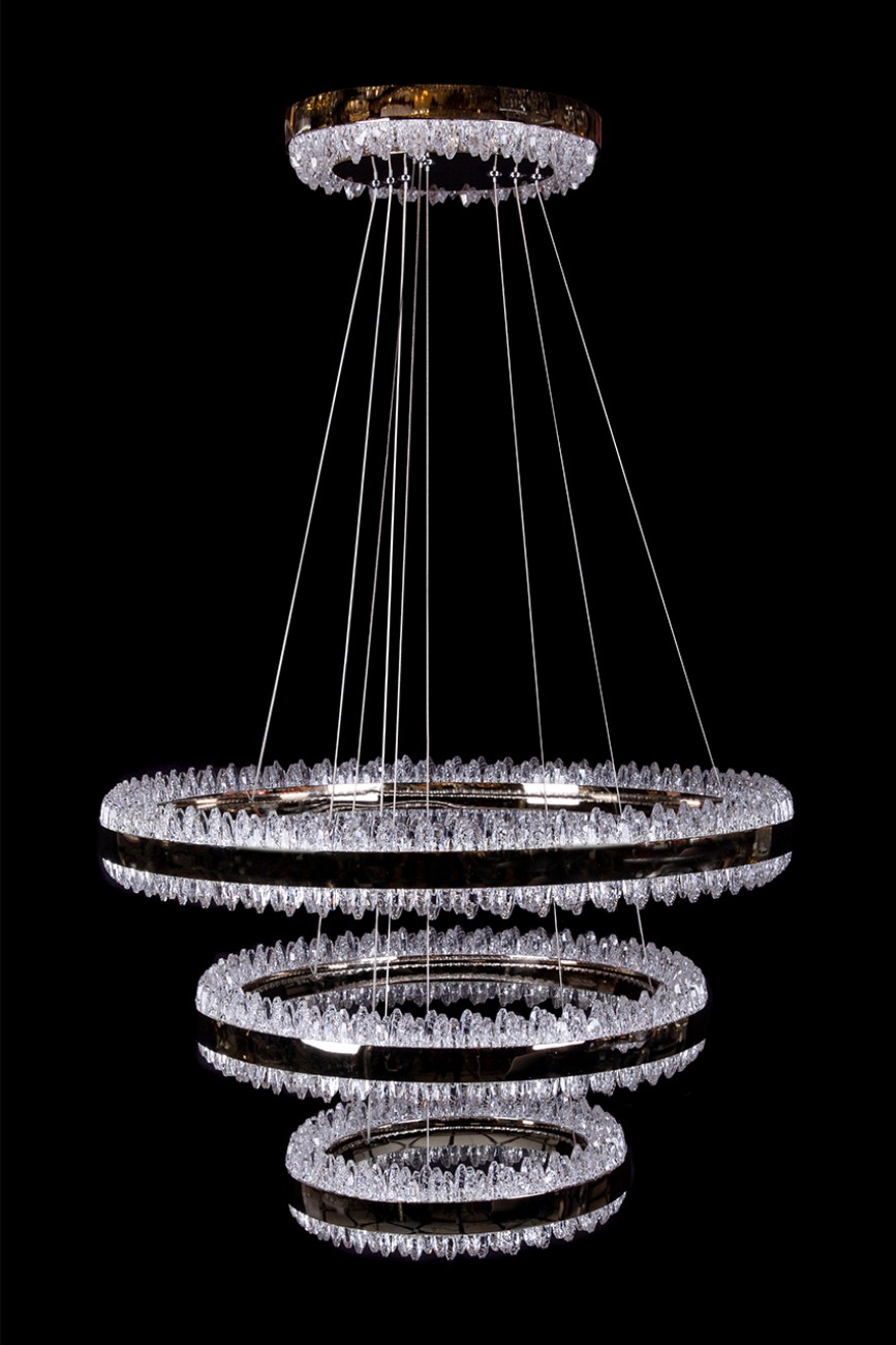 Подвесная люстра LEON Michel LE7720/800-3K Black Chrome