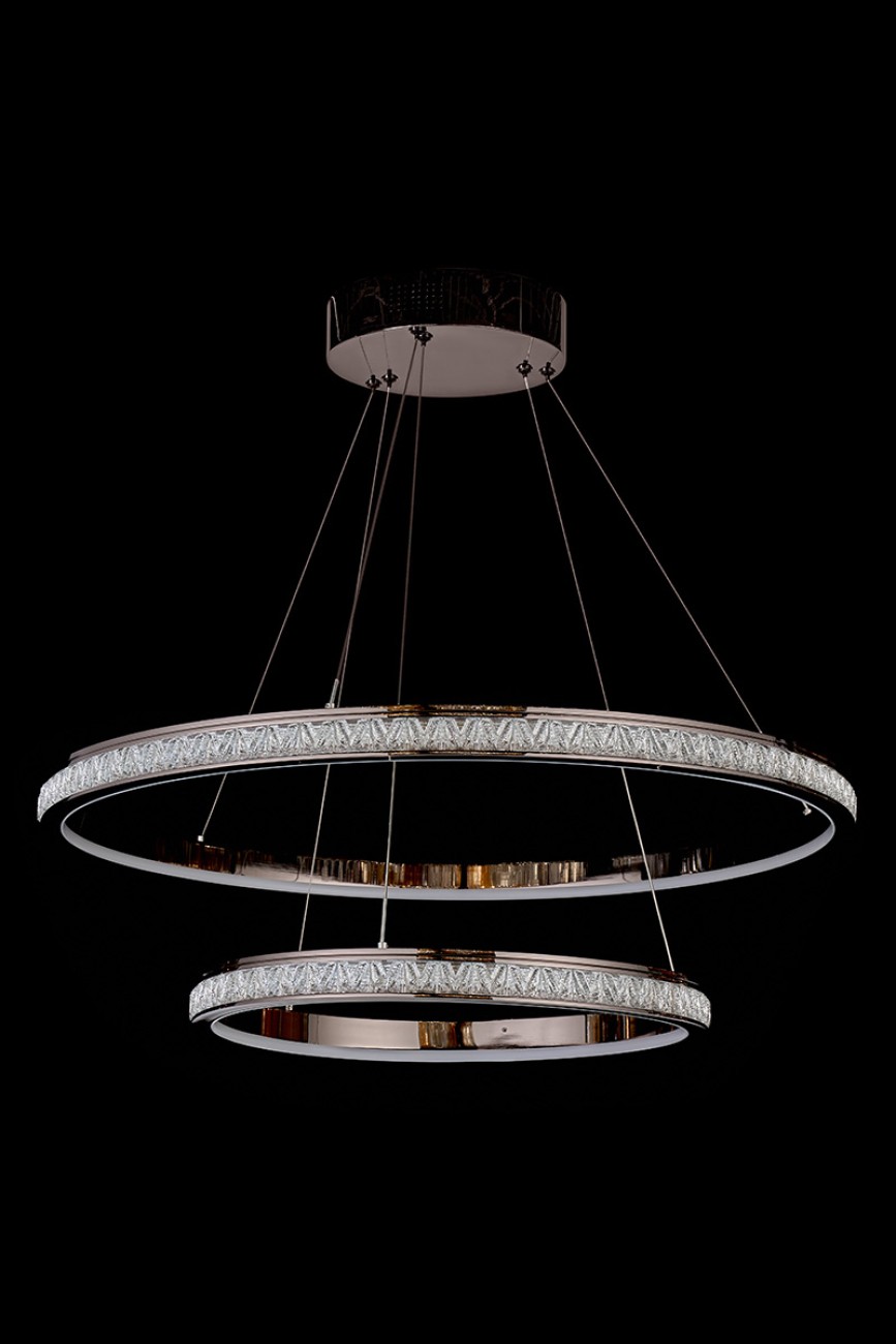 Подвесная люстра LEON Aida LE7707/800-2K Black Chrome