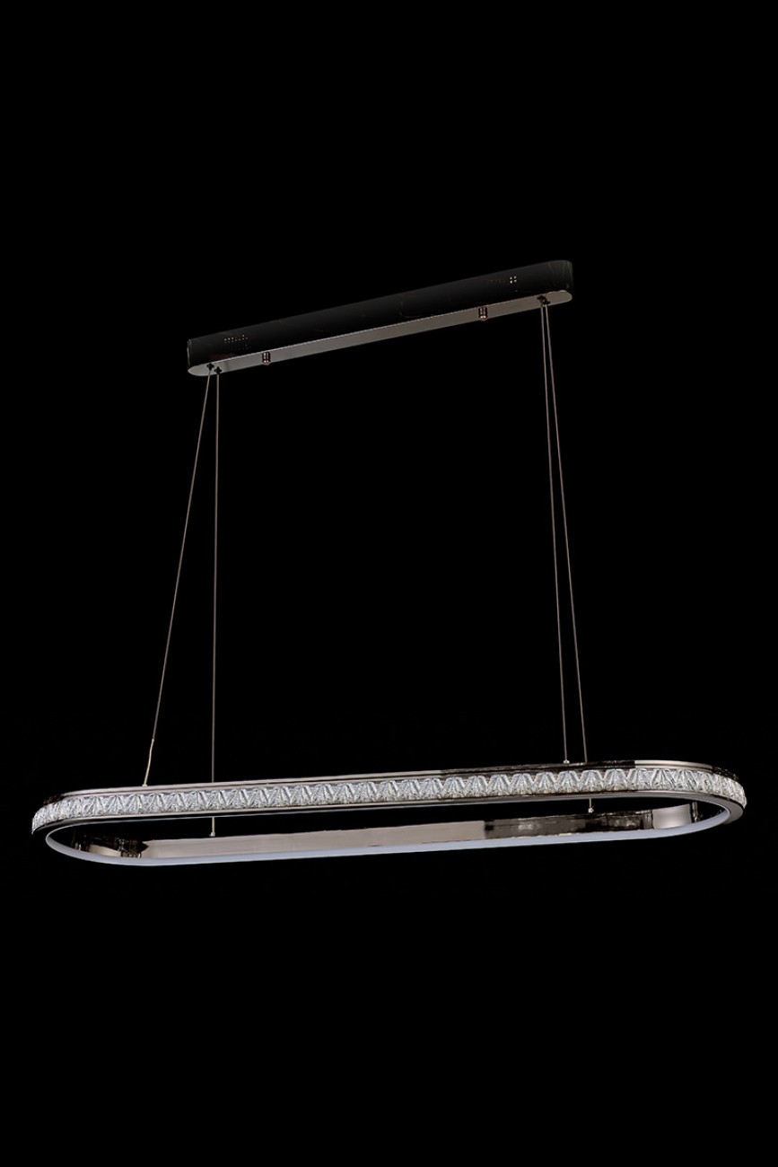 Подвесная люстра LEON Aida LE7707/1050L Black Chrome