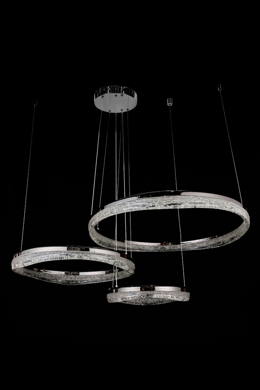 Подвесная люстра LEON Celeste LE7768/800-3F Black Chrome