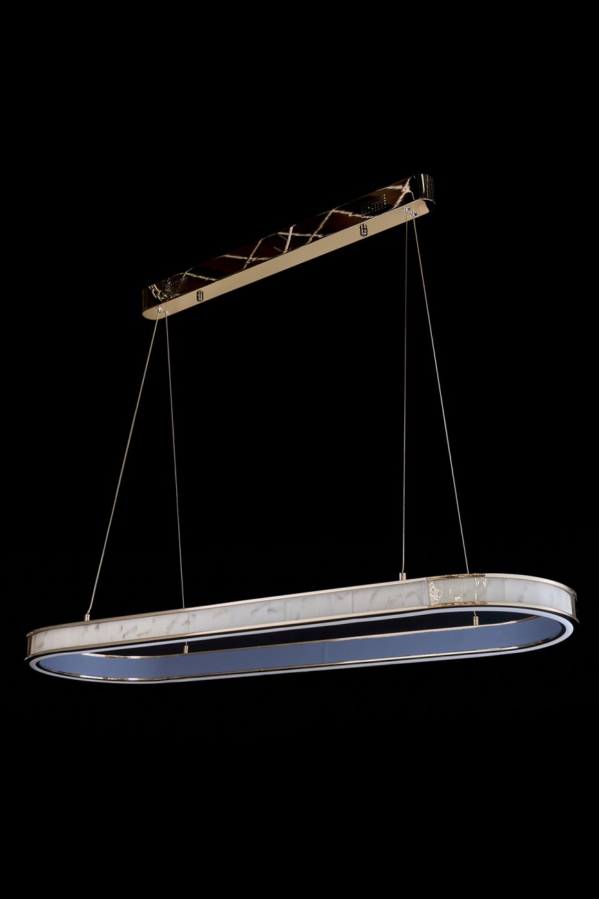 Подвесная люстра LEON Christine LE7702/1050L Black Chrome