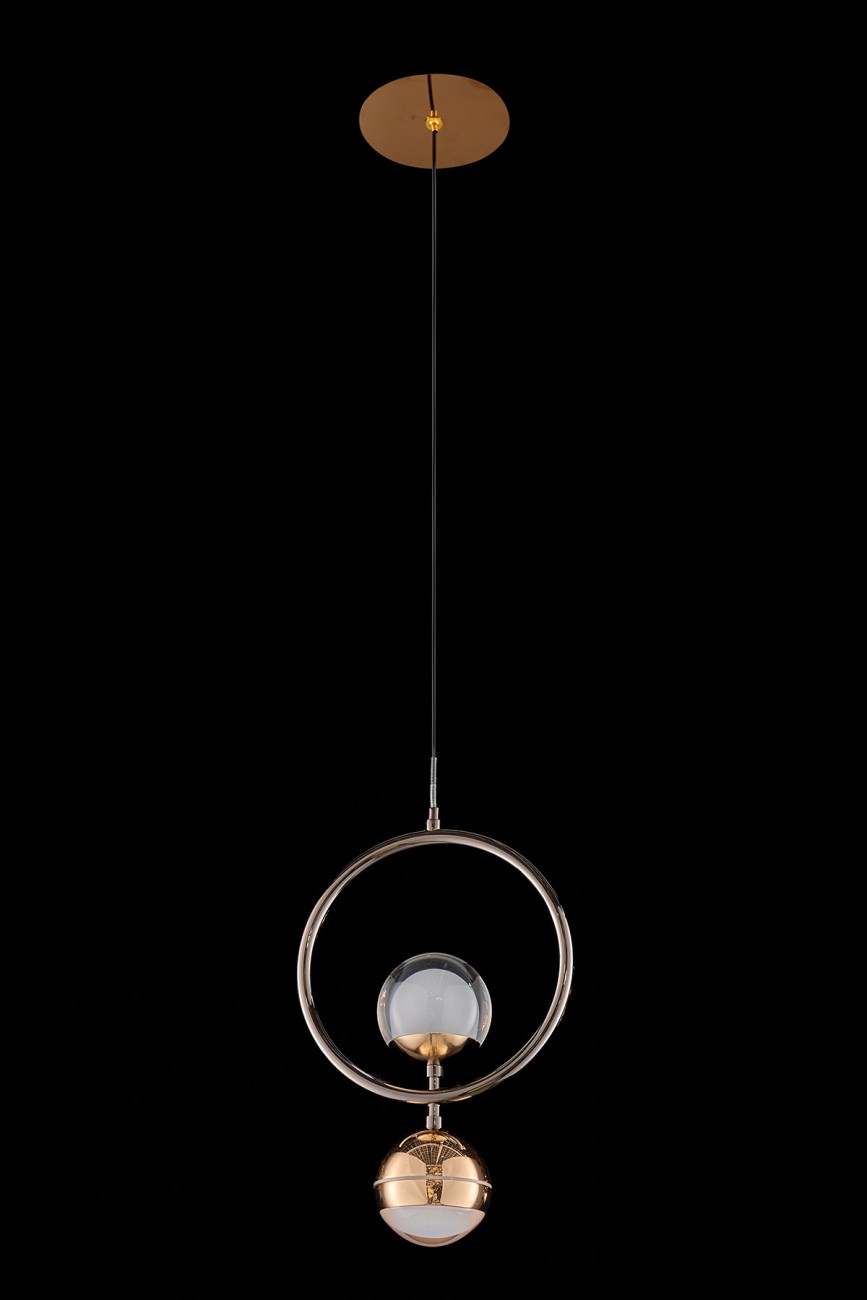 Светильник подвесной LEON Lilith LE7709/1L Black Chrome/Gold