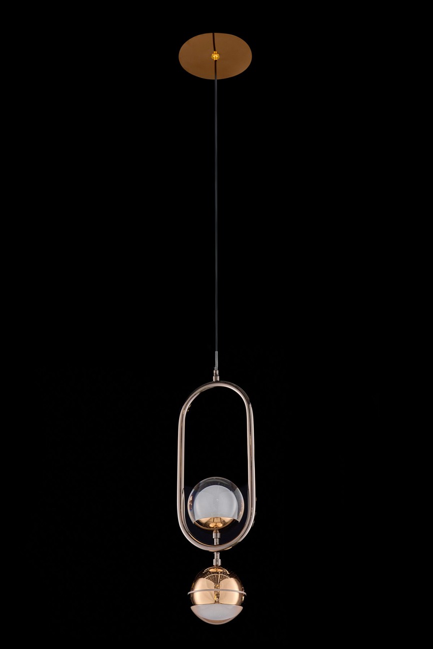 Светильник подвесной LEON Lilith LE7709/1S Black Chrome/Gold