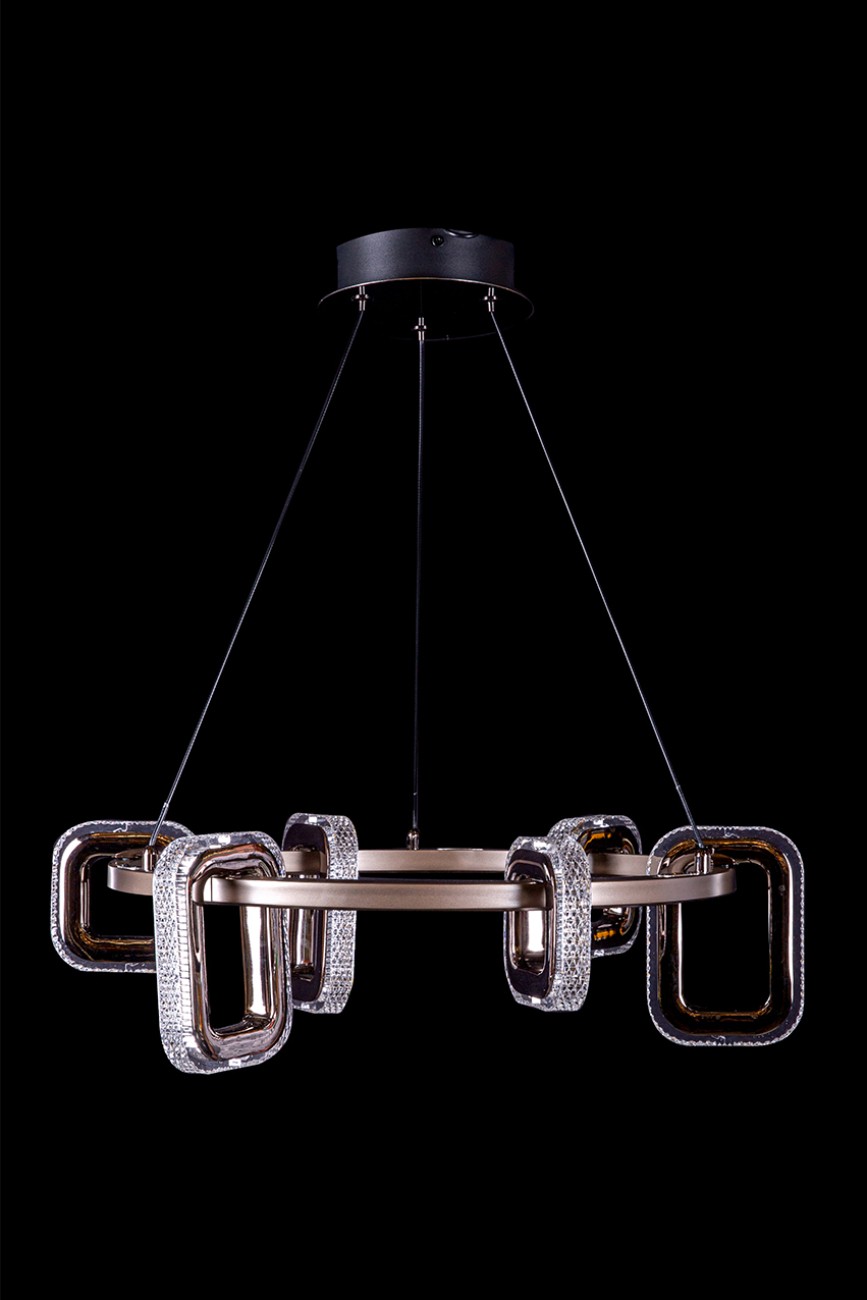 Подвесная люстра LEON Theona LE7701/6 Grey/Black Chrome