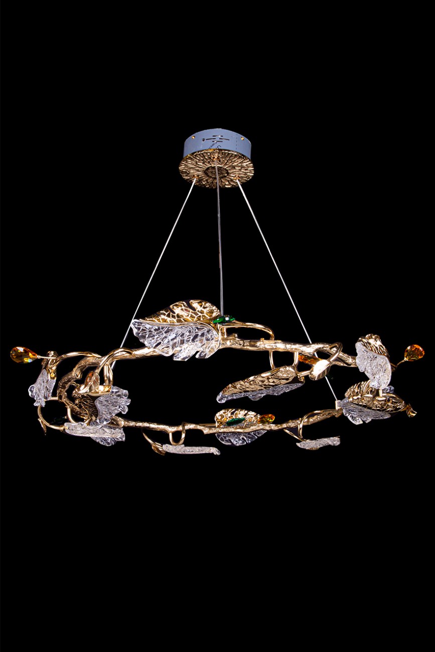 Подвесная люстра LEON Olivia LE3037/800 GD