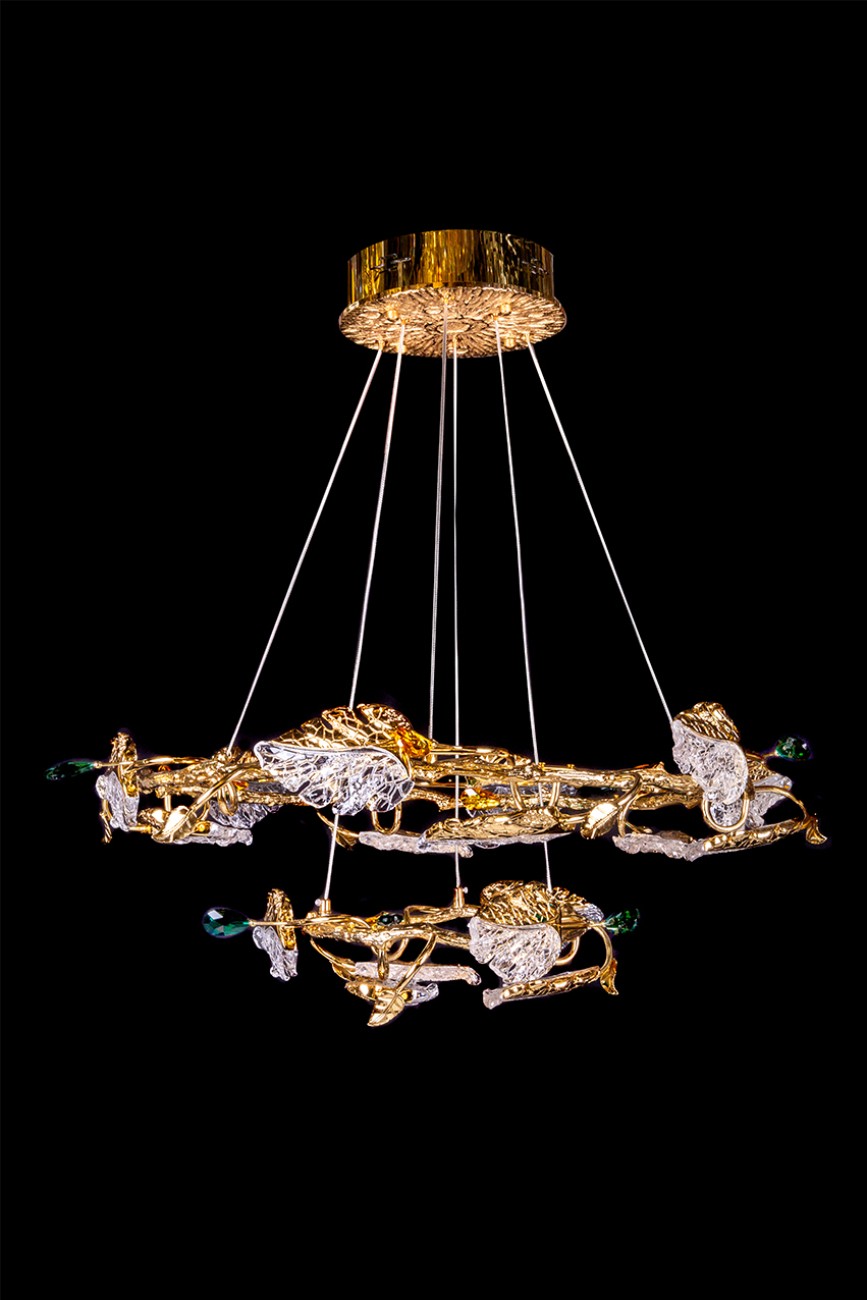 Подвесная люстра LEON Olivia LE3037/800-2K GD