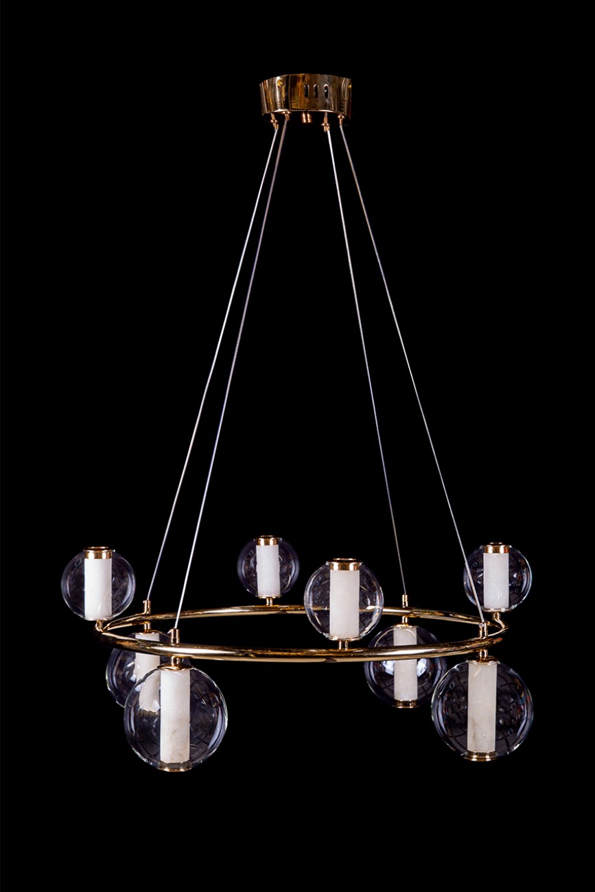 Подвесная люстра LEON Aurore LE7703/8 Gold