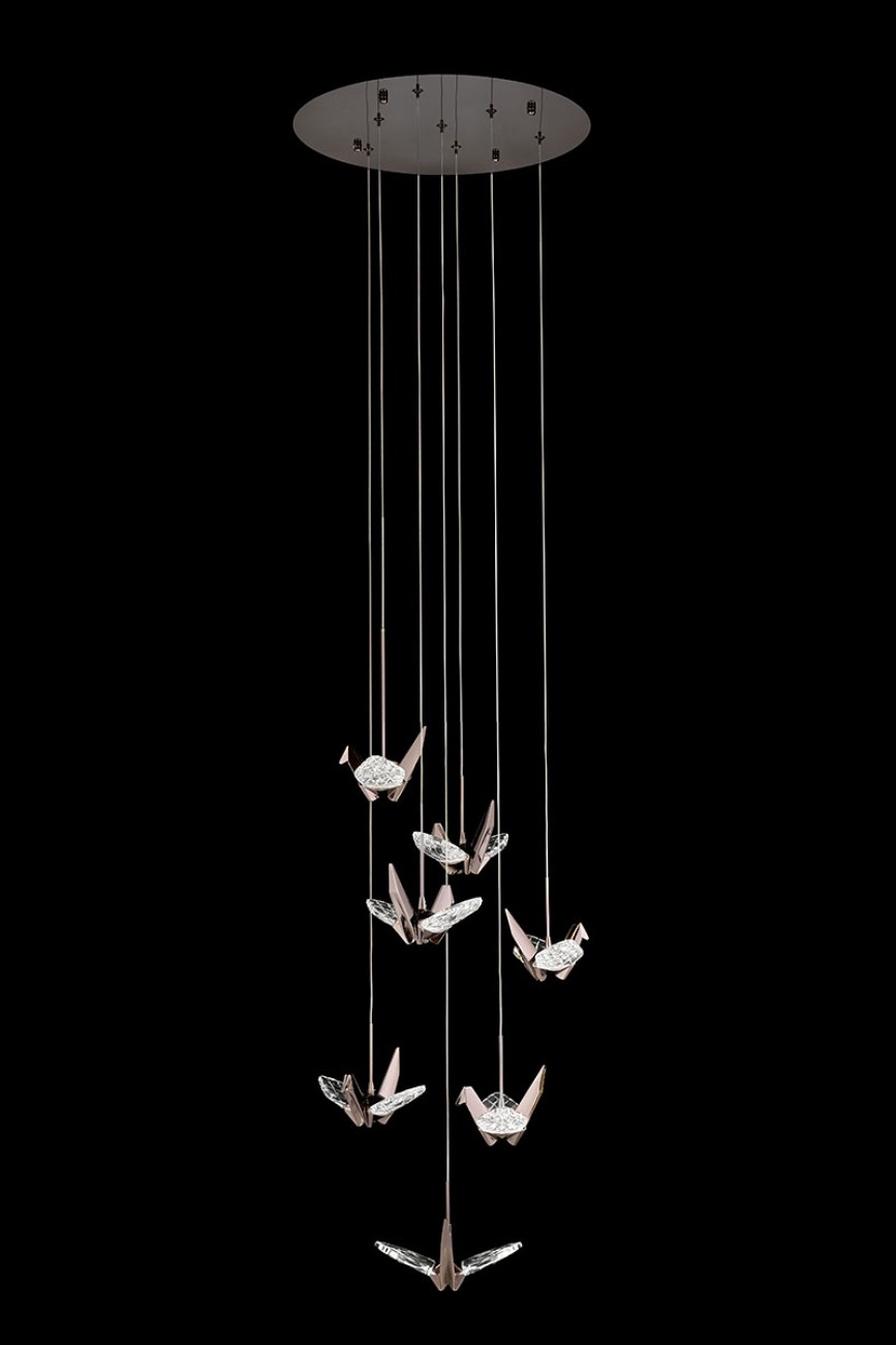 Светильник подвесной LEON Alma LE7706/7 Black Chrome