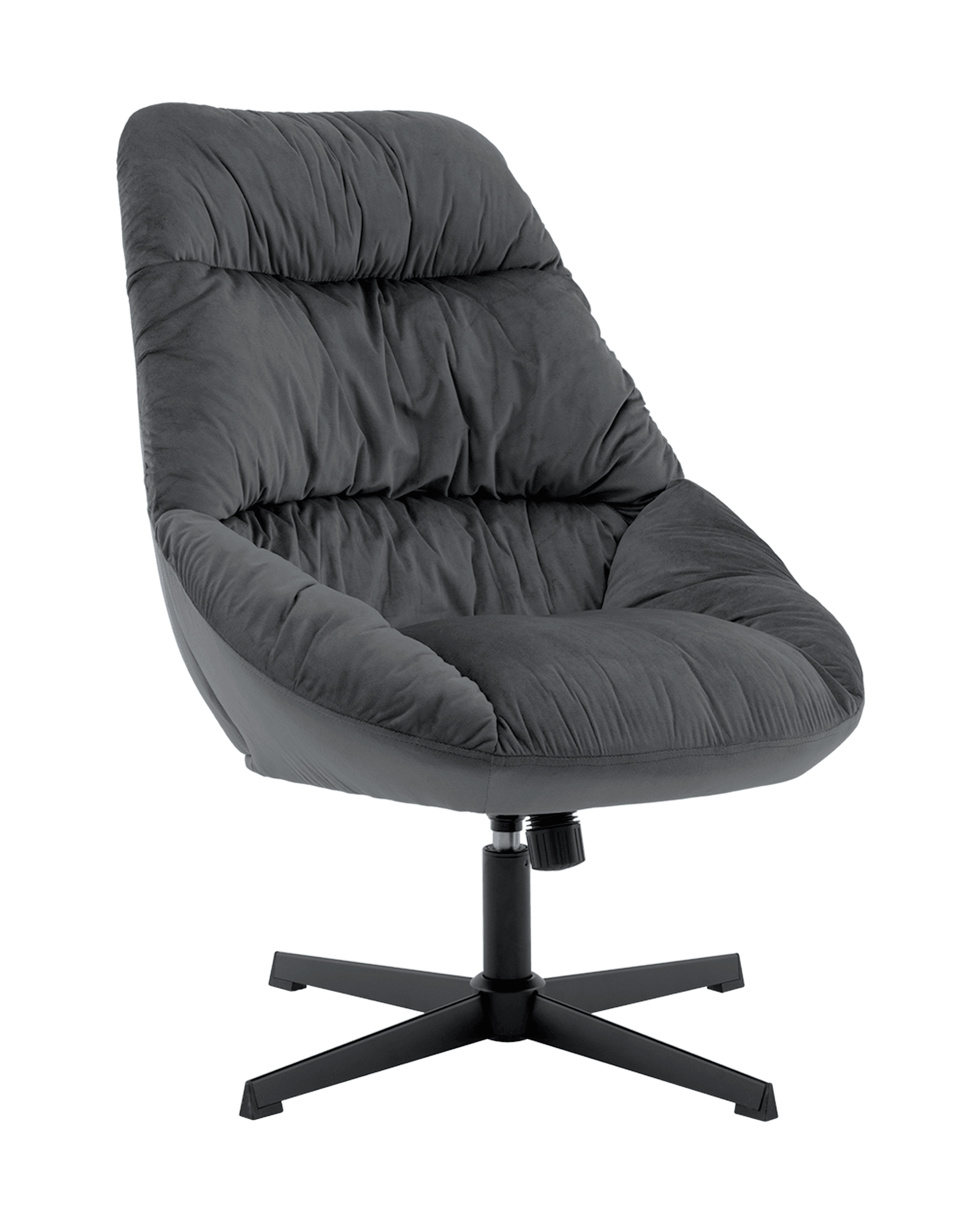 Кресло Stool Group Оррелл QH-8347KT HLR-21 dark grey