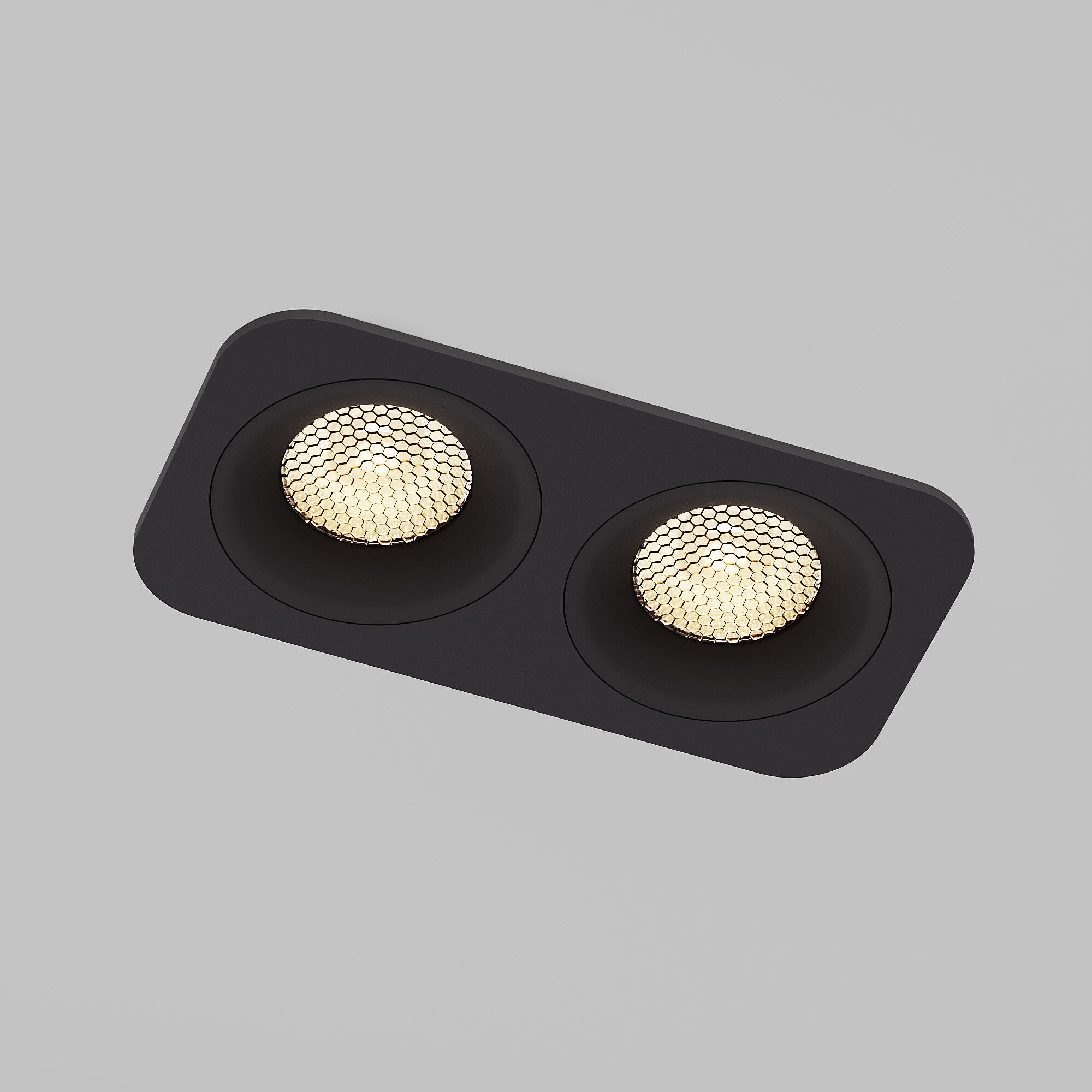 Встраиваемый светильник Elektrostandard Tetro 15277/LED 20W 3000K черный IP44