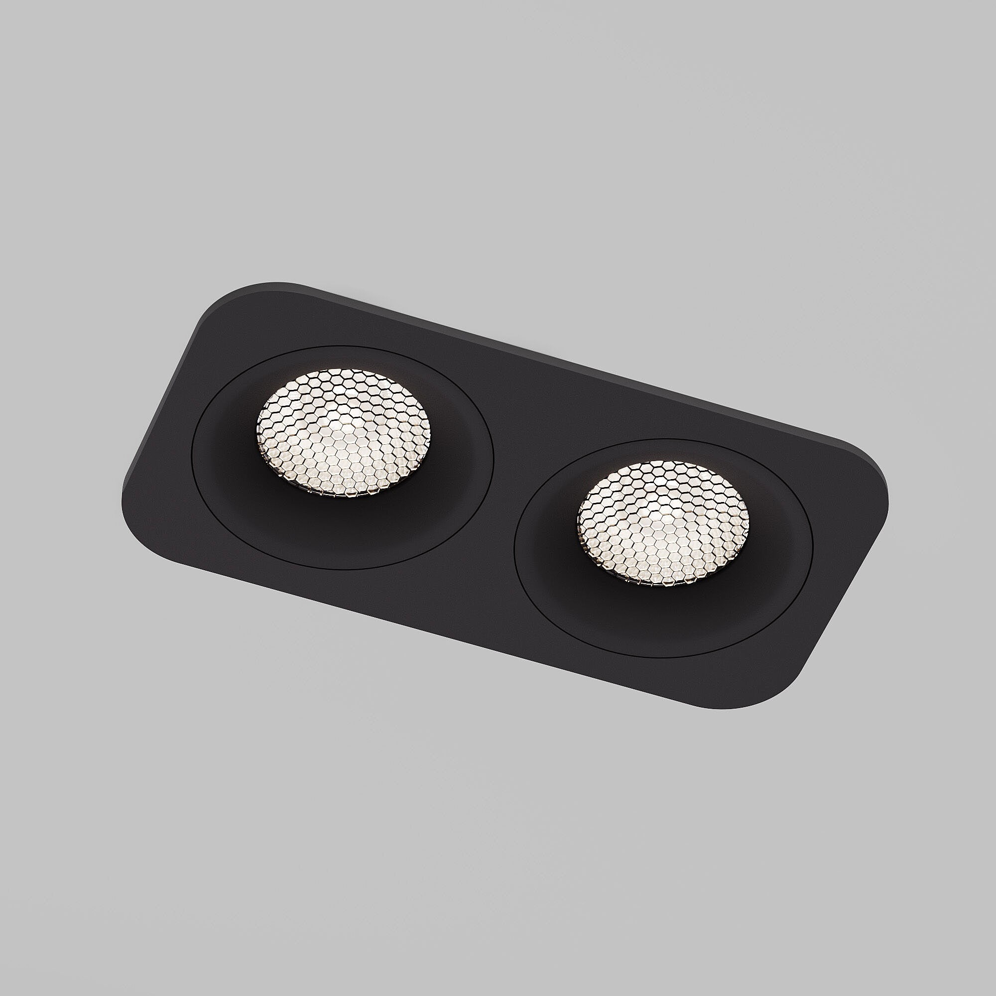 Встраиваемый светильник Elektrostandard Tetro 15277/LED 20W 4000K черный IP44