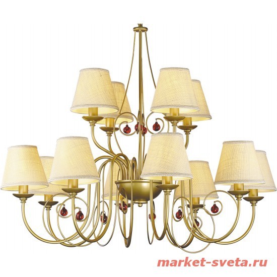 Подвесная люстра Arte Lamp NEAPOLITAN A3007LM-12BZ