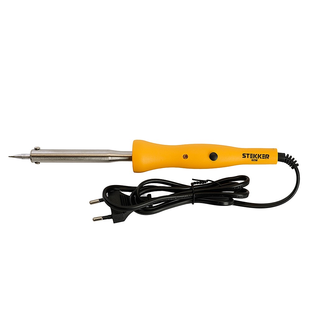 Паяльник 60W с кнопкой вкл., Stekker PLE201-60 49801