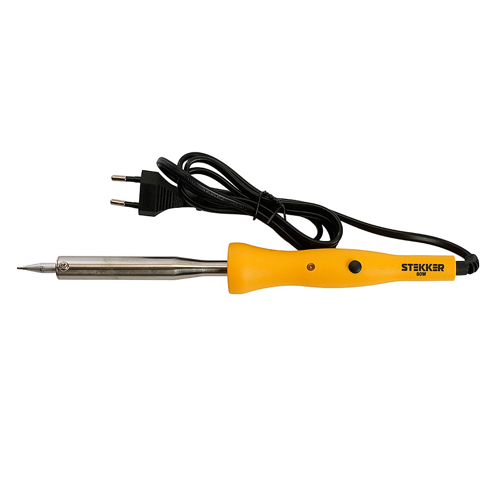 Паяльник 80W с кнопкой вкл., Stekker PLE201-80 49802