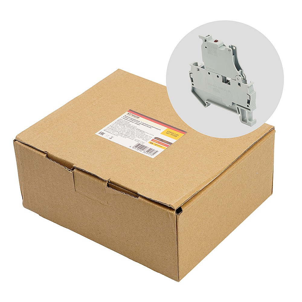 Зажим пружин.2-проводн.проходн. 4,0 мм Stekker LD552-1-01 50189