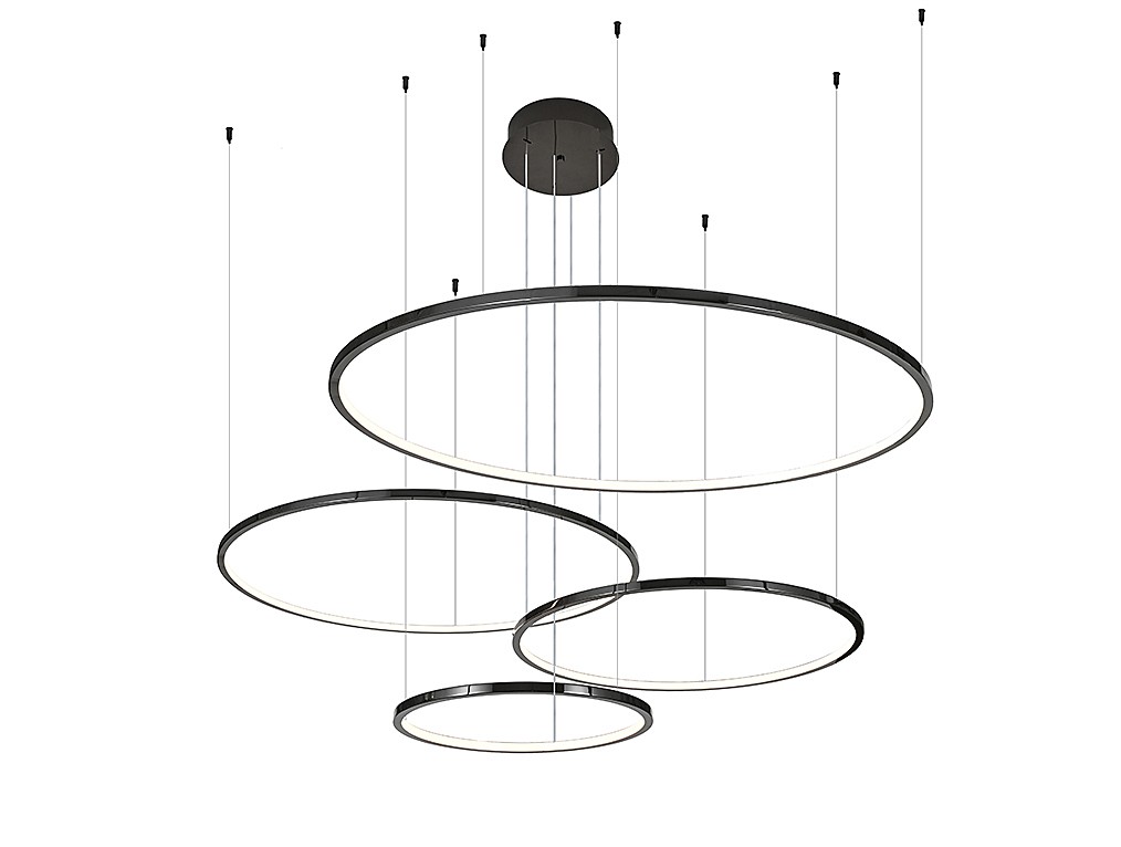 Подвесная люстра Newport Loren 15104/S black glossy