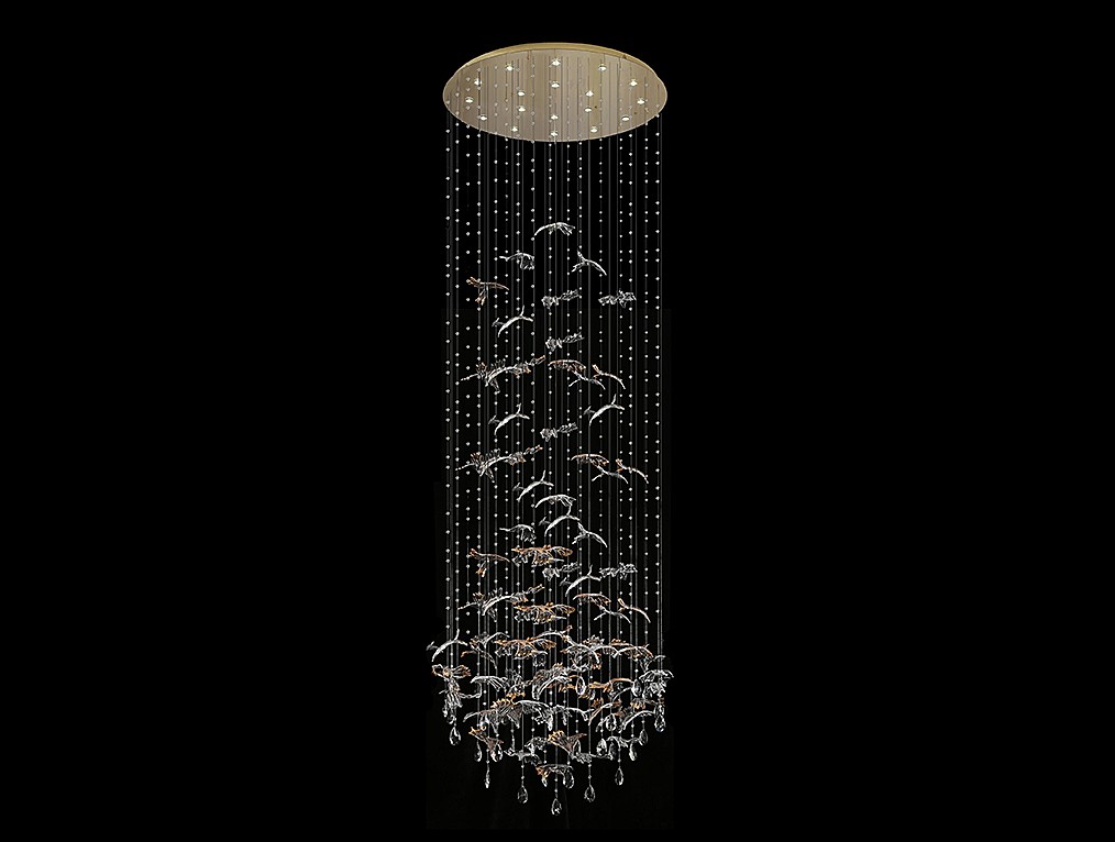 Люстра каскадная Newport Verona 8220/300 С gold polished