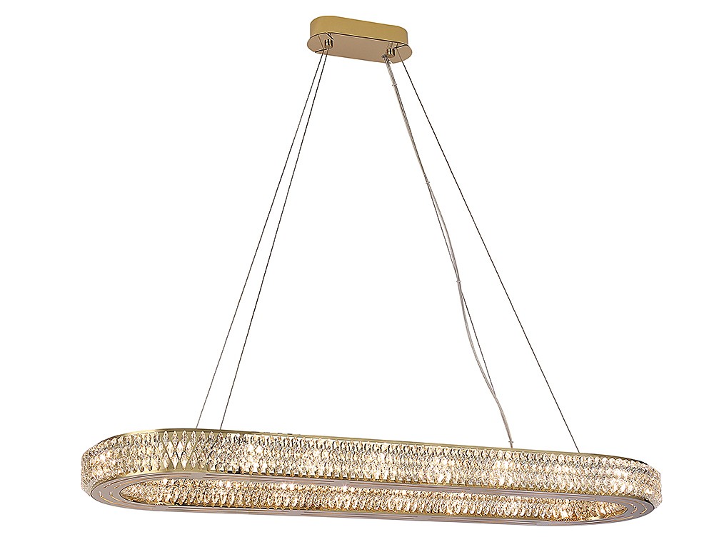 Подвесная люстра Newport Melody 8560/100 C oval gold polished