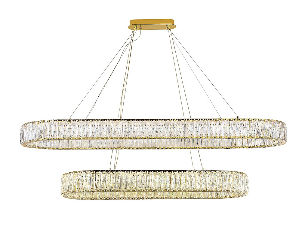 Потолочная чашка Newport Crystal Потолочная чашка 8240 L35*12*H4 90+140 oval gold