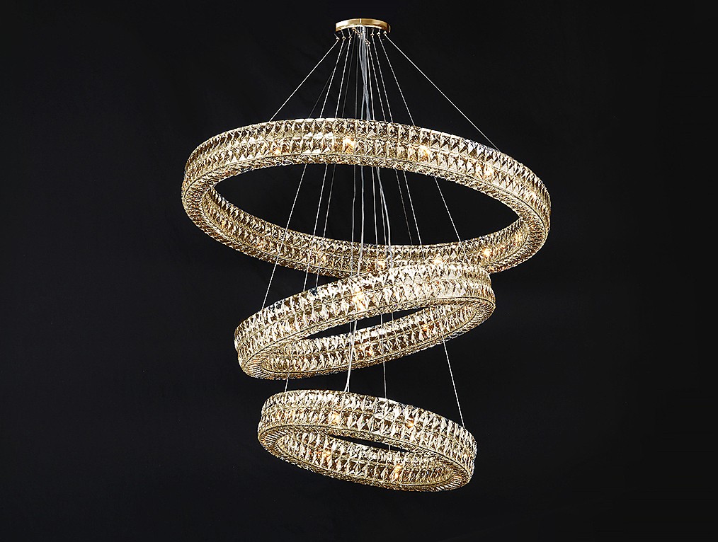 Потолочная чашка Newport Elizabeth 2 Потолочная чашка 8550 D15 3 вертик.кольца gold