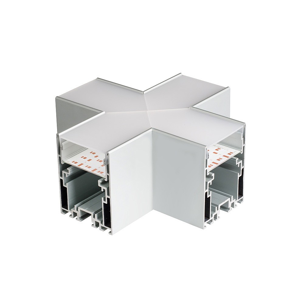 Крестовой угол в сборе для соединения четырех профилей Arlight S2-Line 021258