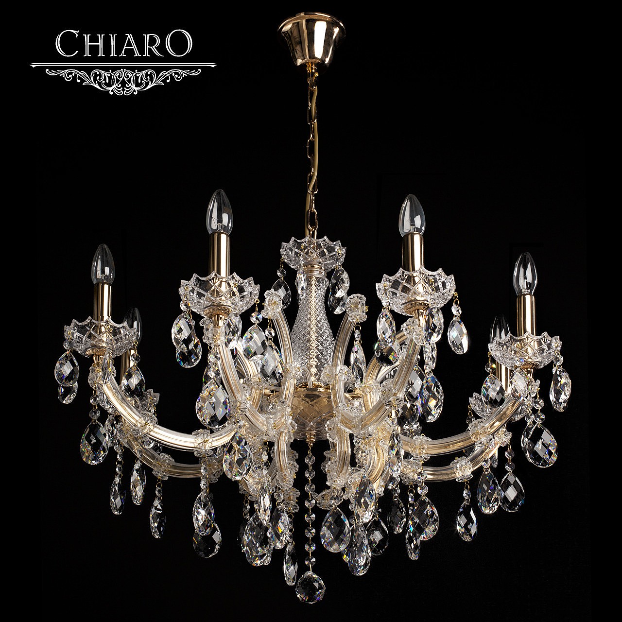 Хрустальная люстра Chiaro Одетта 405010508