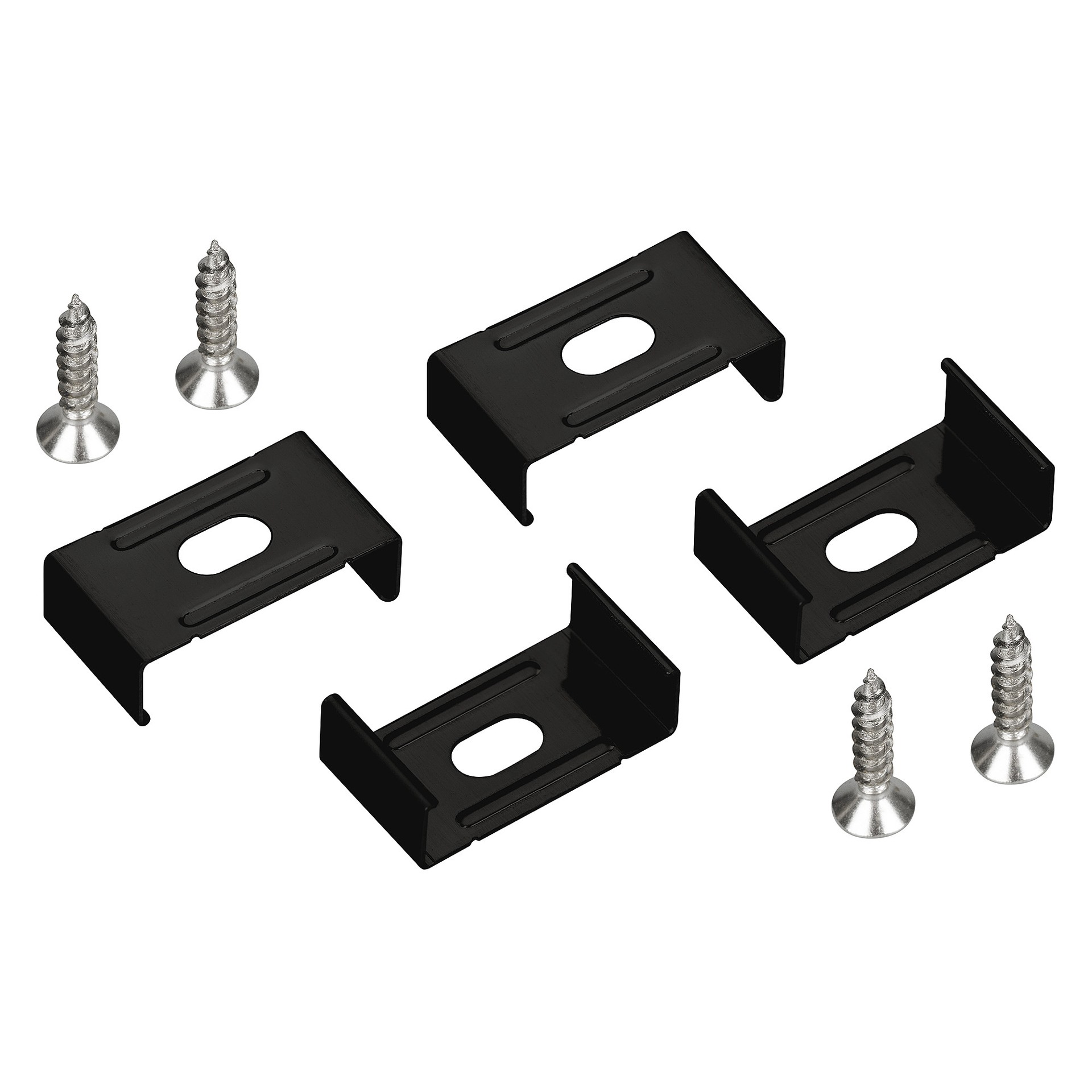 Стальные держатели черного цвета (4 шт.) предназначены для установки профилей Arlight Sl-Slim 058732