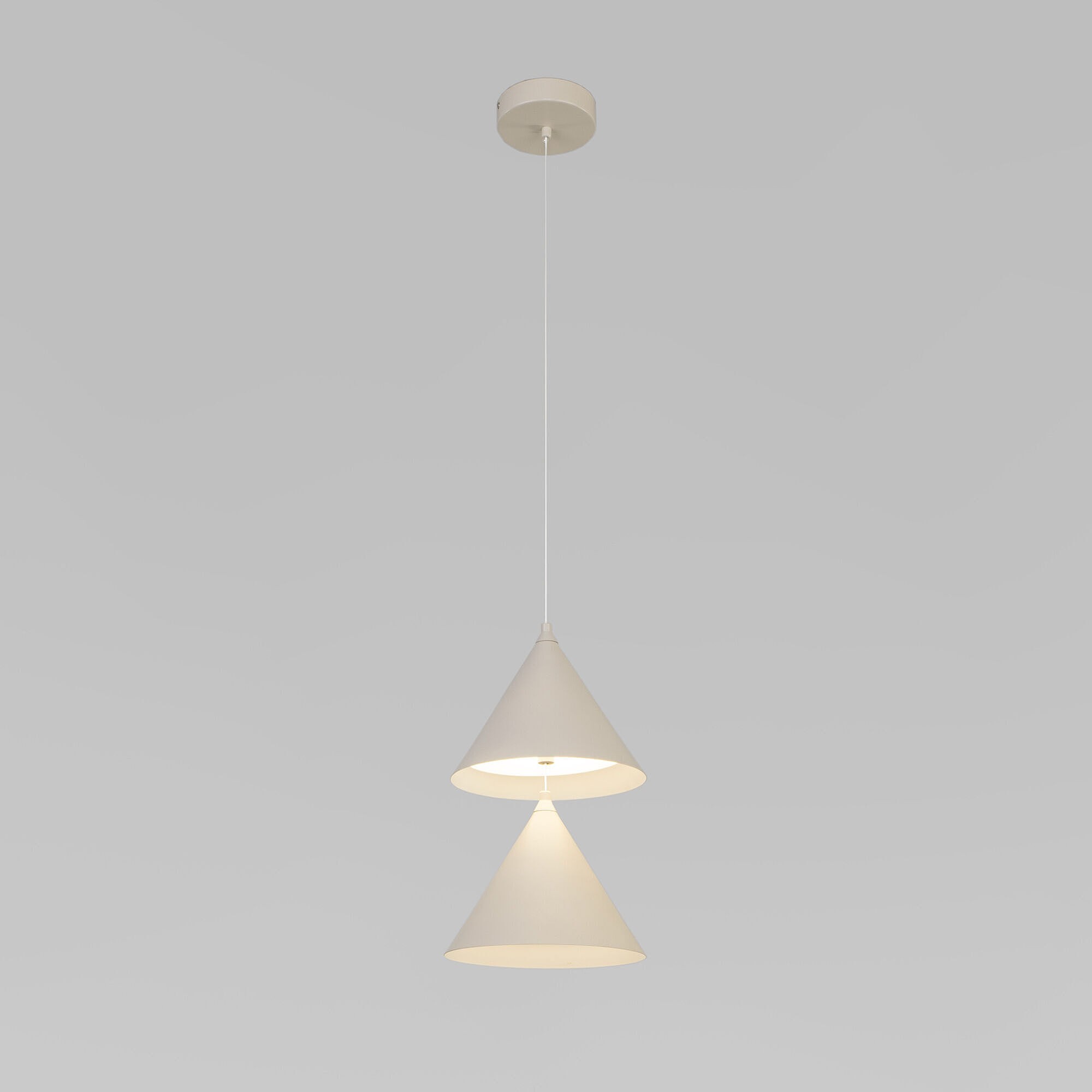 Светильник подвесной Eurosvet Peak 604052 LED бежевый