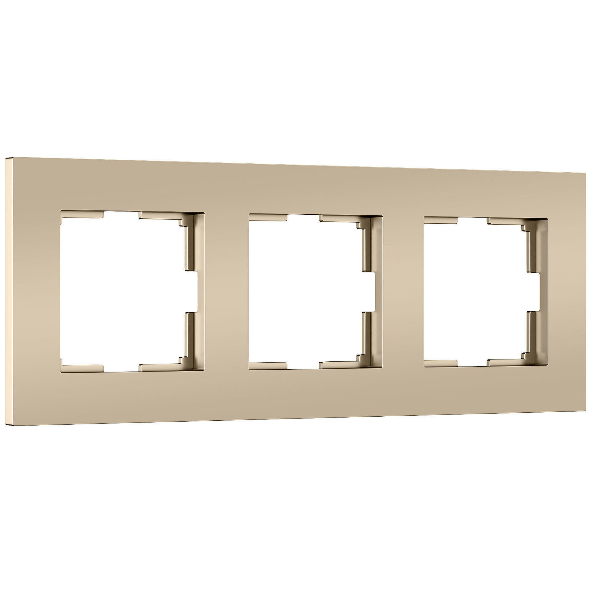 Рамка Werkel W0032911/ Рамка на 3 поста Slab (шампань софт)