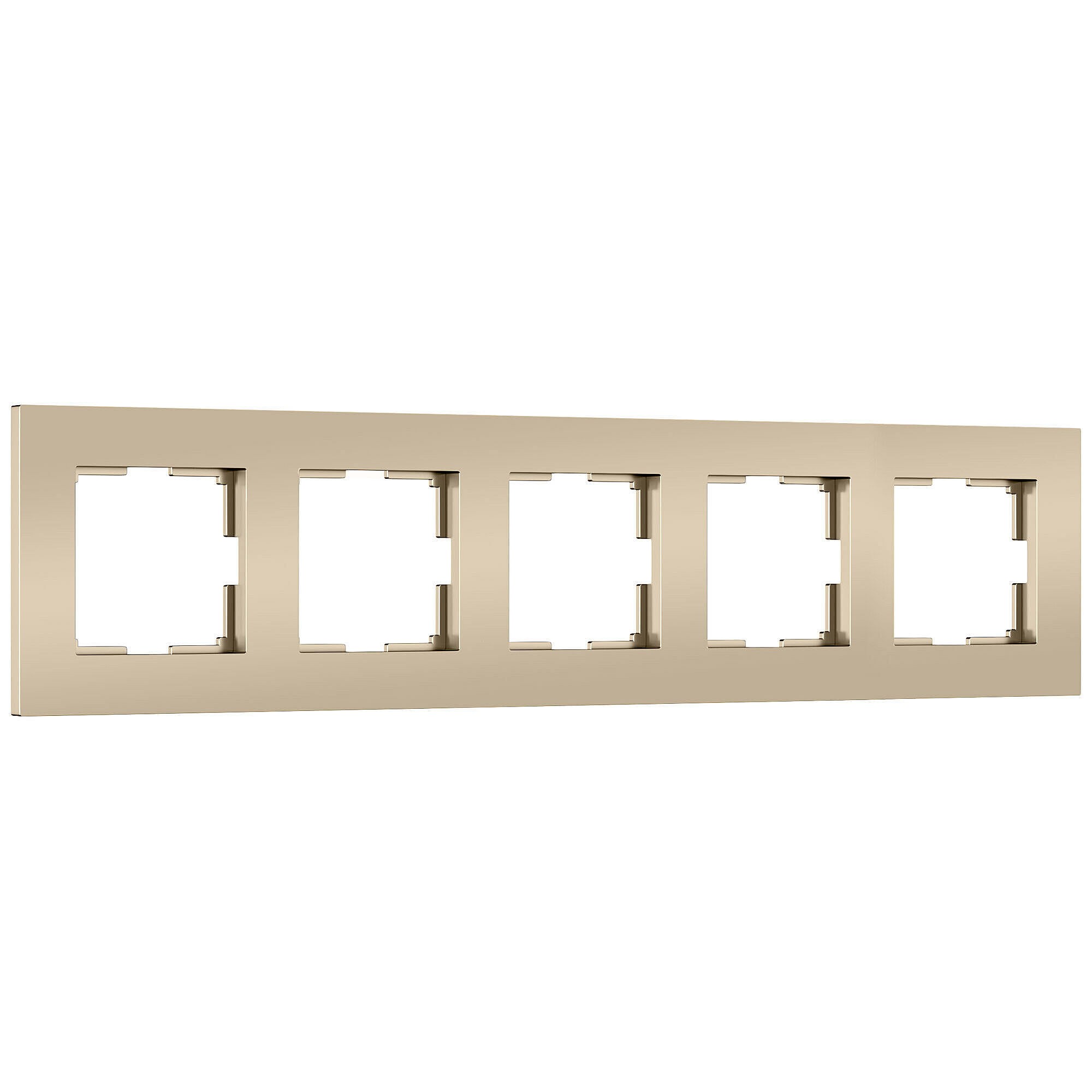 Рамка Werkel W0052911/ Рамка на 5 постов Slab (шампань софт)