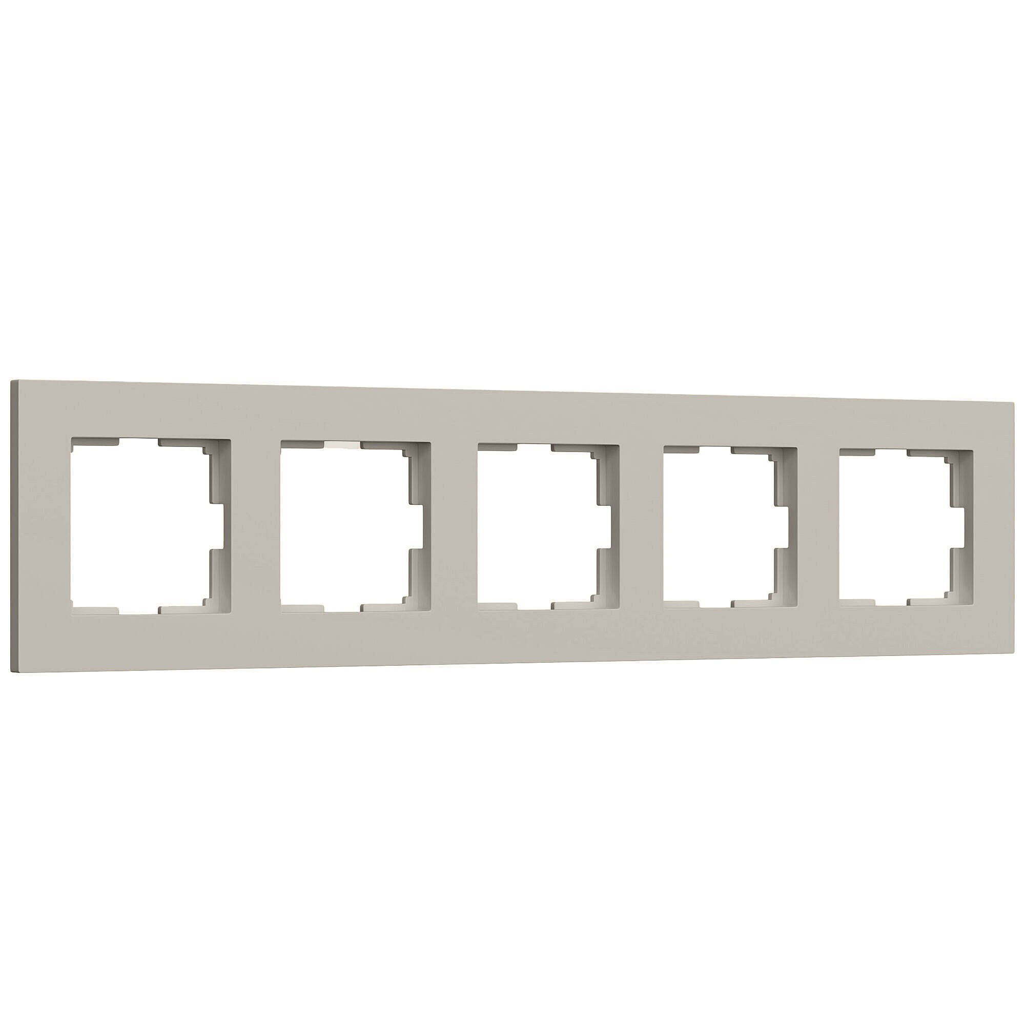 Рамка Werkel W0052917/ Рамка на 5 постов Slab (дымчатый софт)