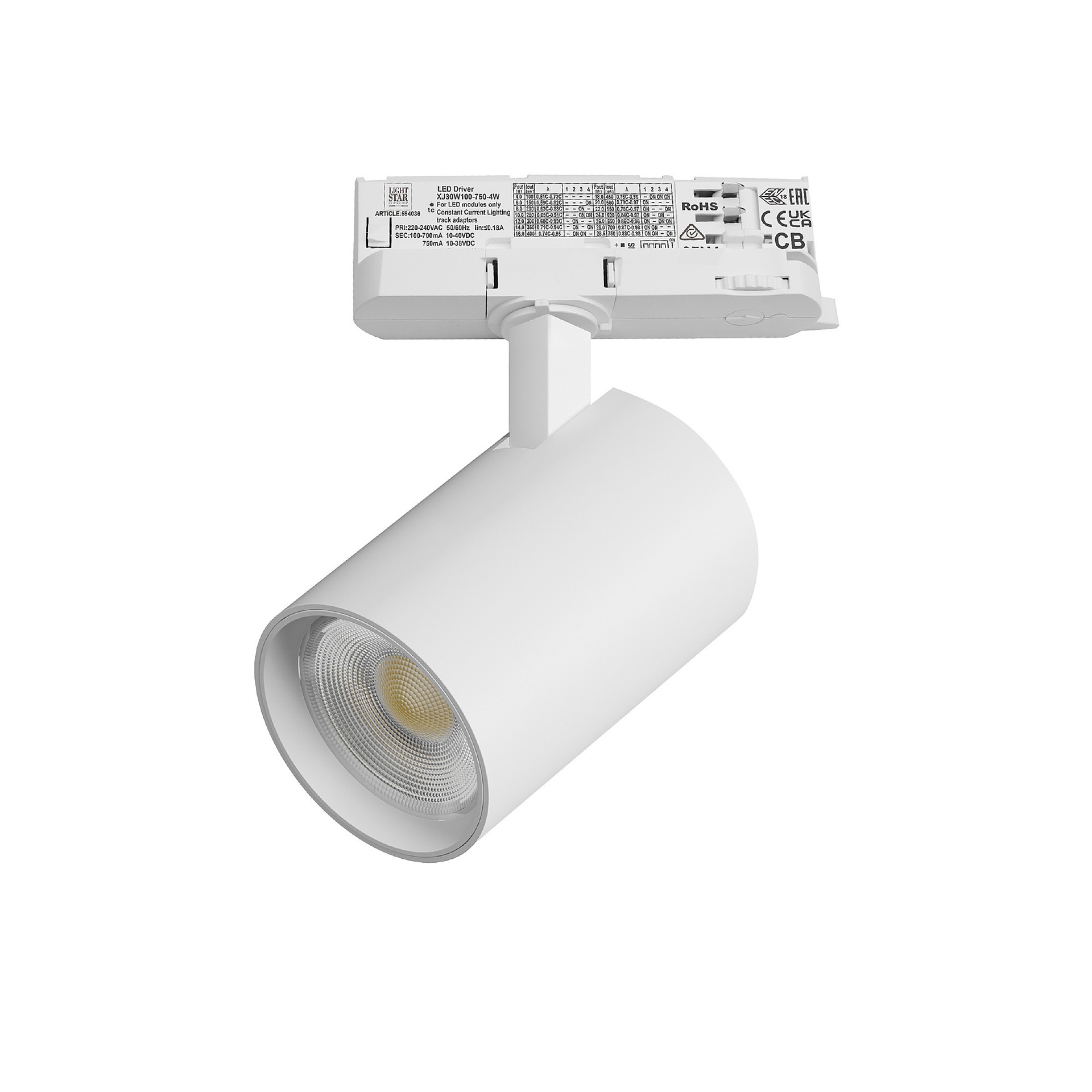 Трековый светильник Lightstar Alta Base A5236QT