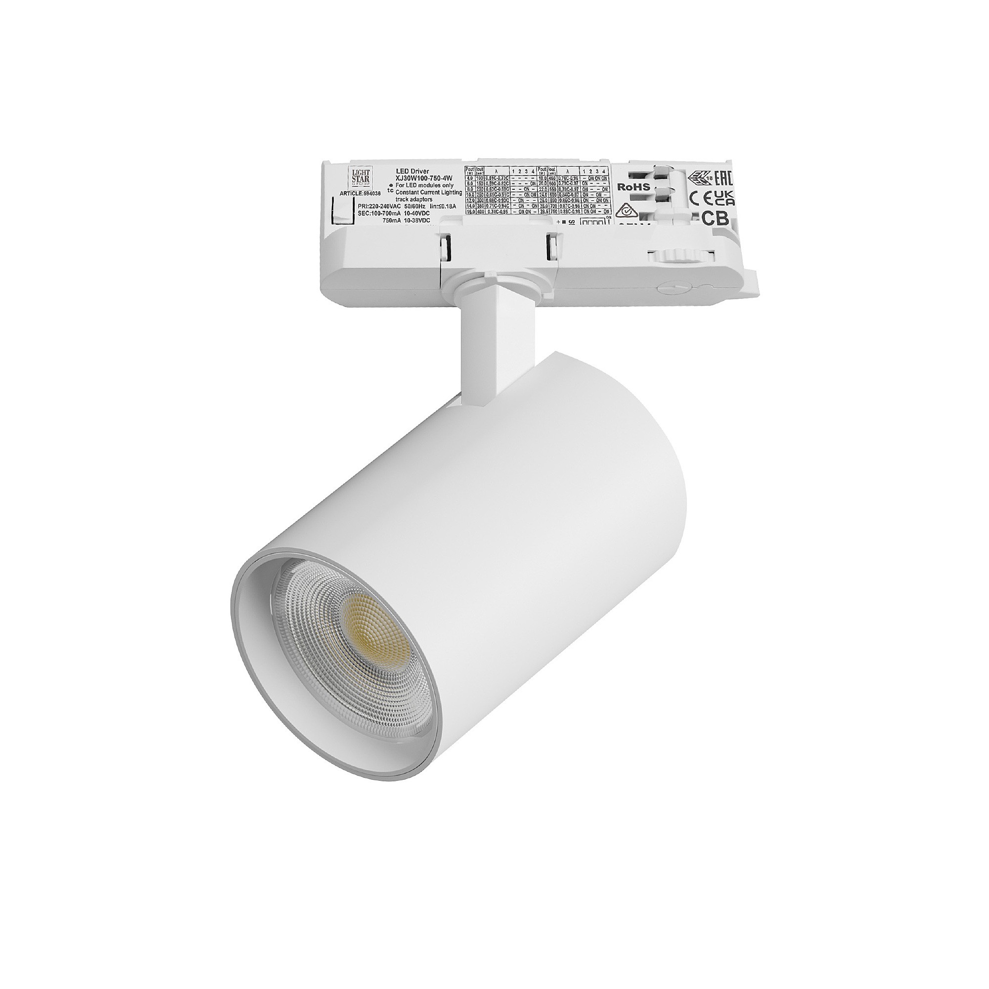 Трековый светильник Lightstar Alta Base A5236QT