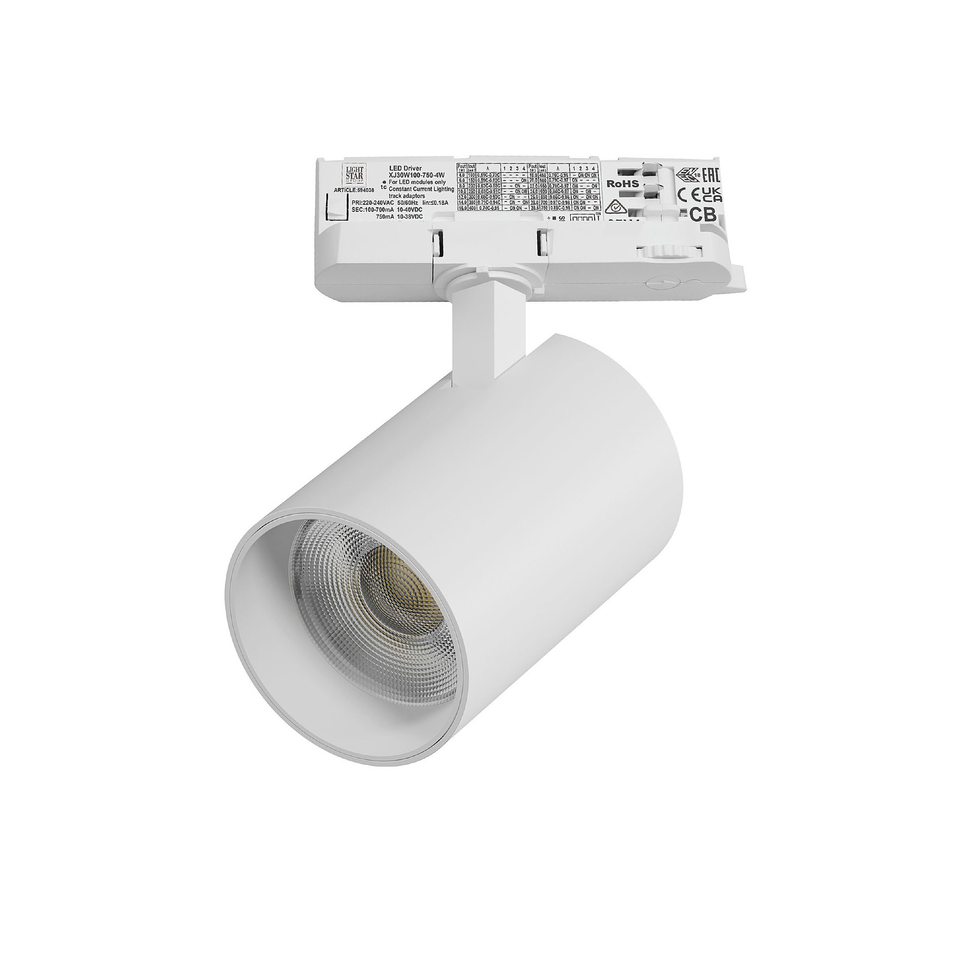 Трековый светильник Lightstar Alta Base A5346QT