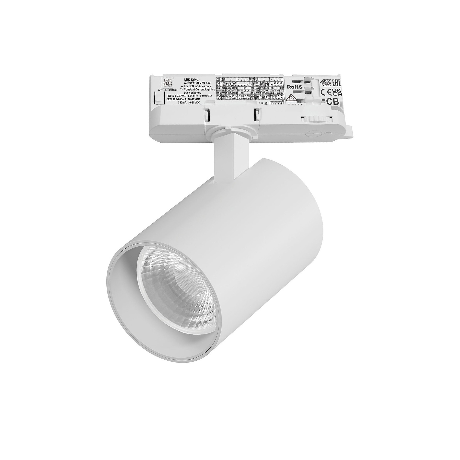 Трековый светильник Lightstar Alta Base A5346QT36G